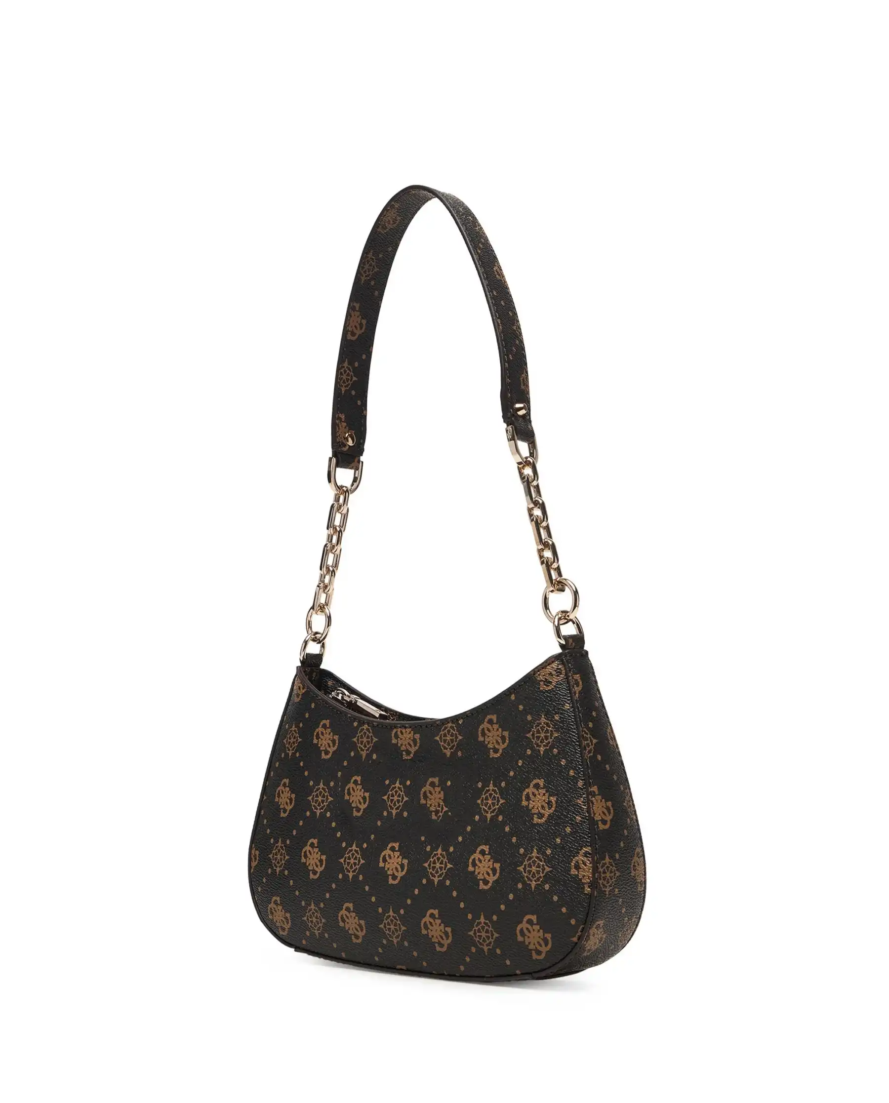 GUESS BORSA CARRIE LOGO MARRONE