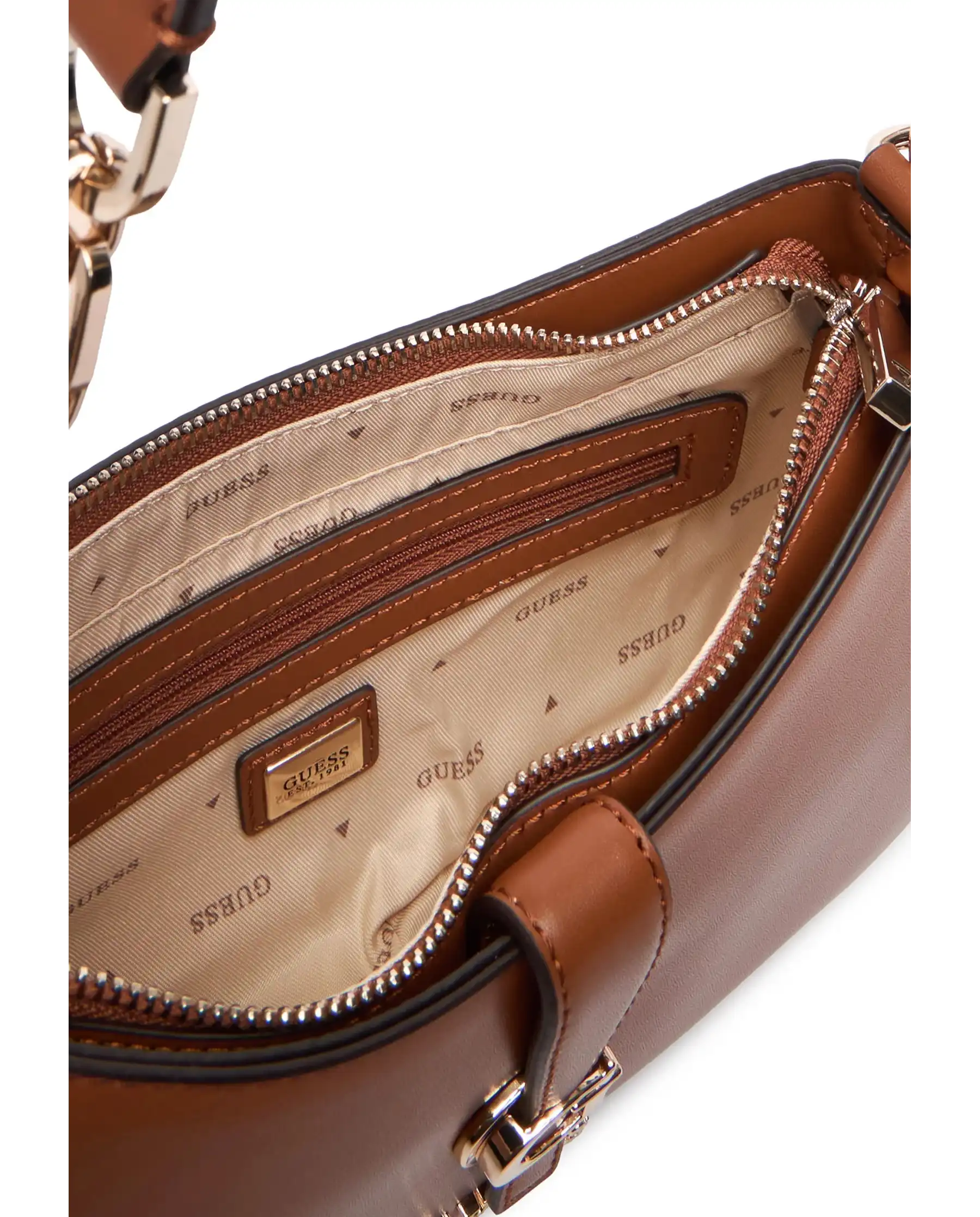 GUESS BORSA CARRIE COGNAC