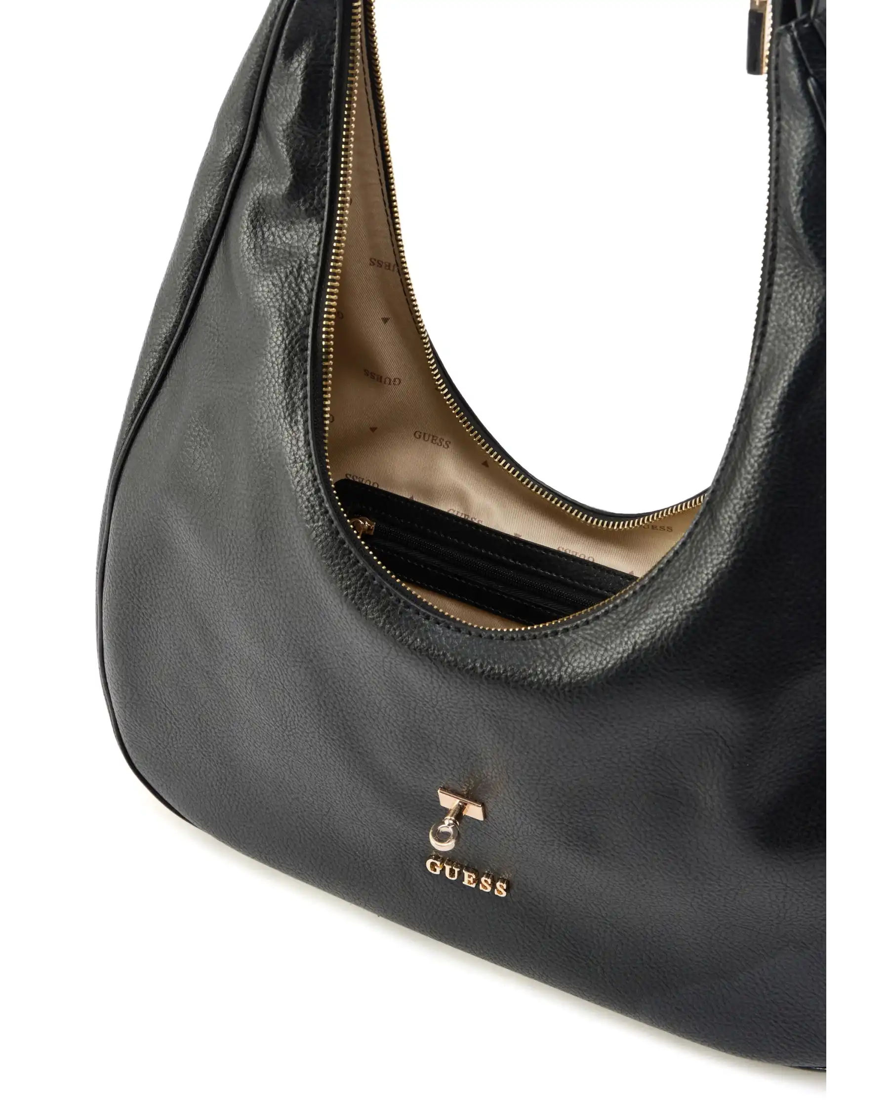 GUESS BORSA BROOKE HOBO NERO