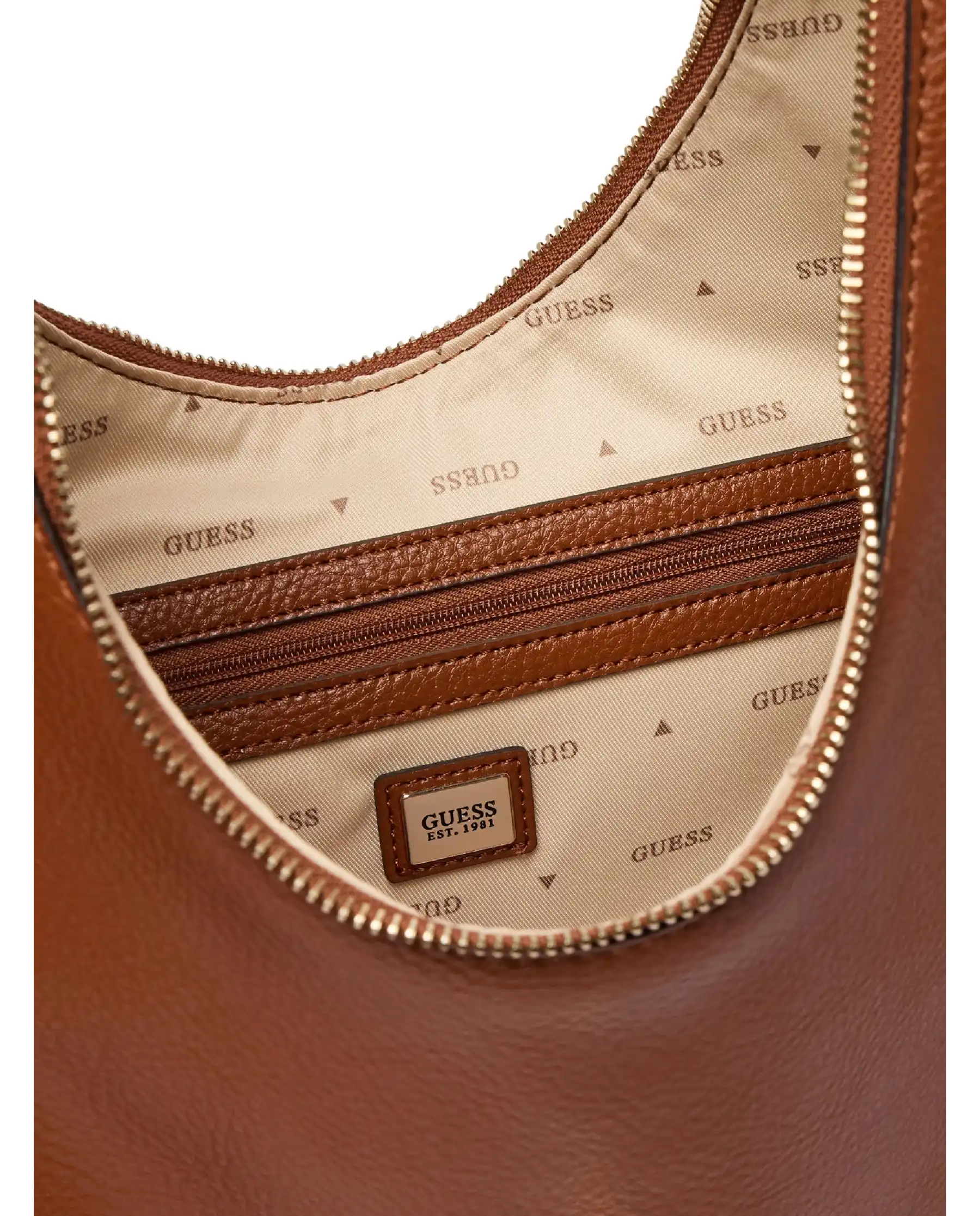 GUESS BORSA BROOKE HOBO COGNAC