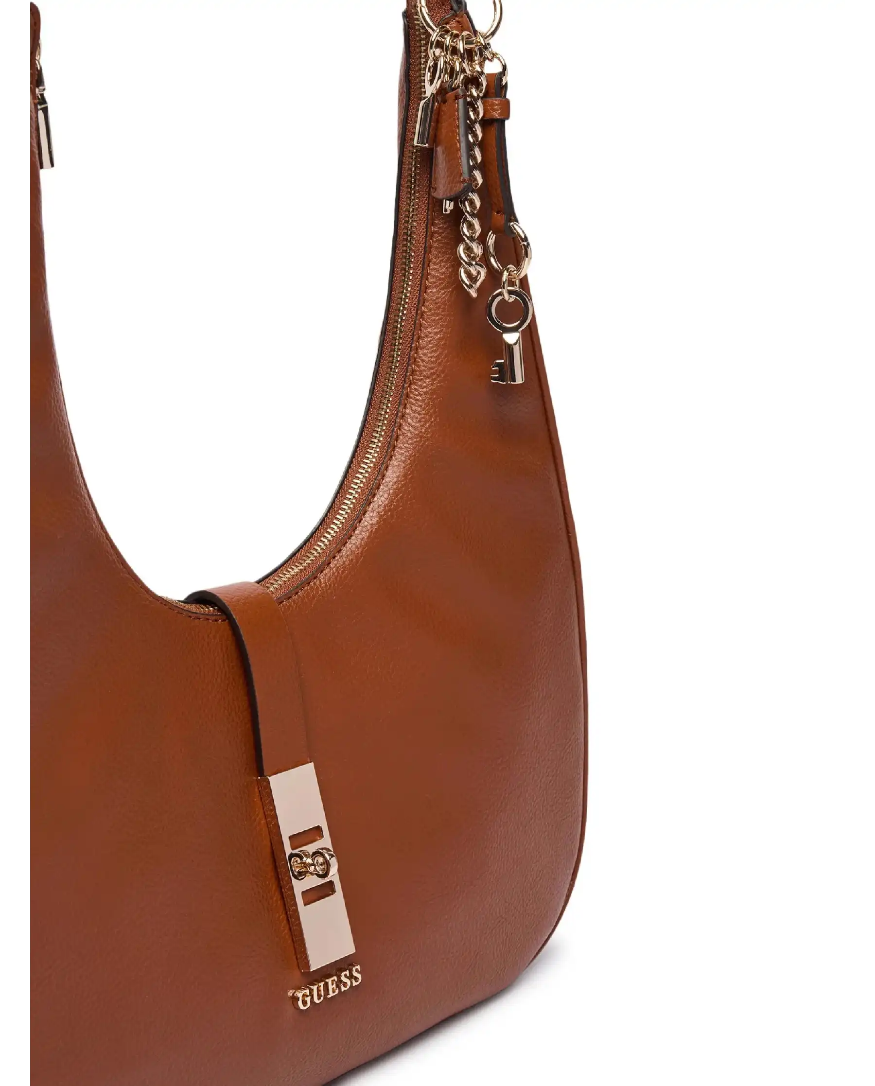 GUESS BORSA BROOKE HOBO COGNAC