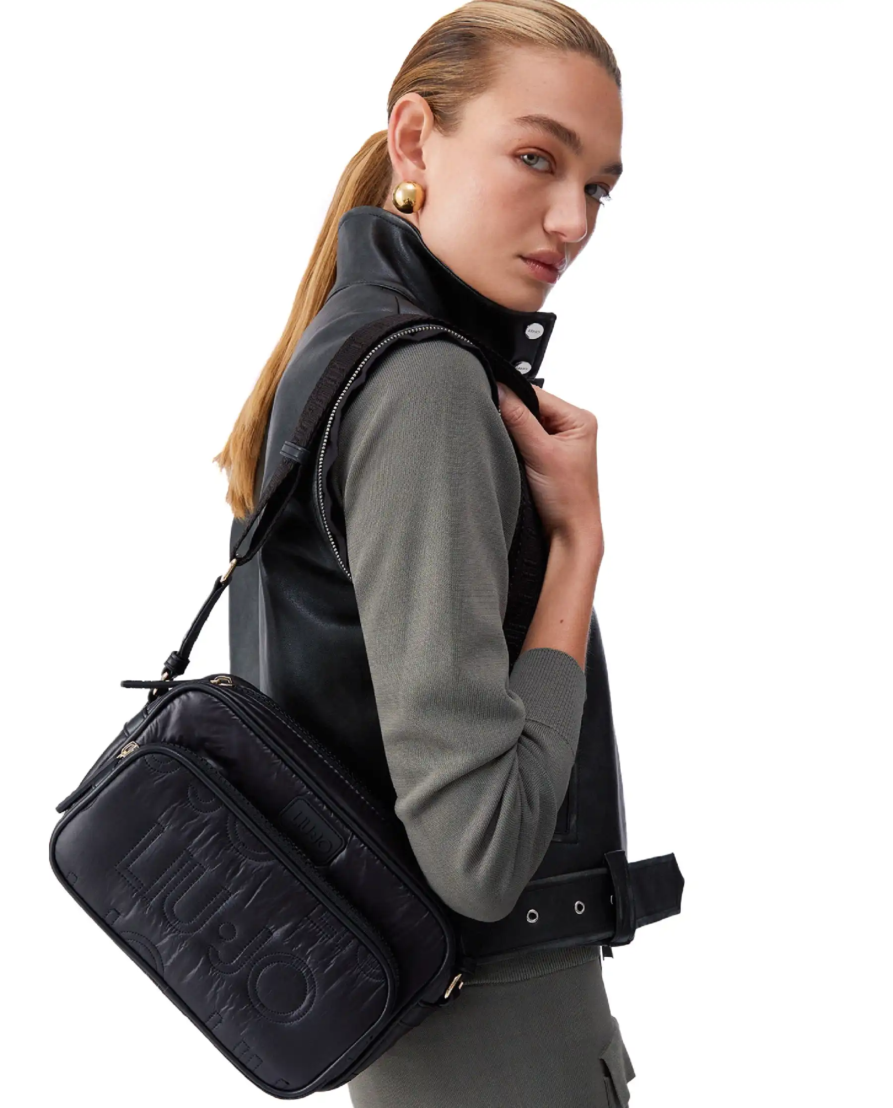 LIU JO BORSA A SPALLA NERO