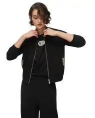 LIU JO FELPA CON ZIP NERO