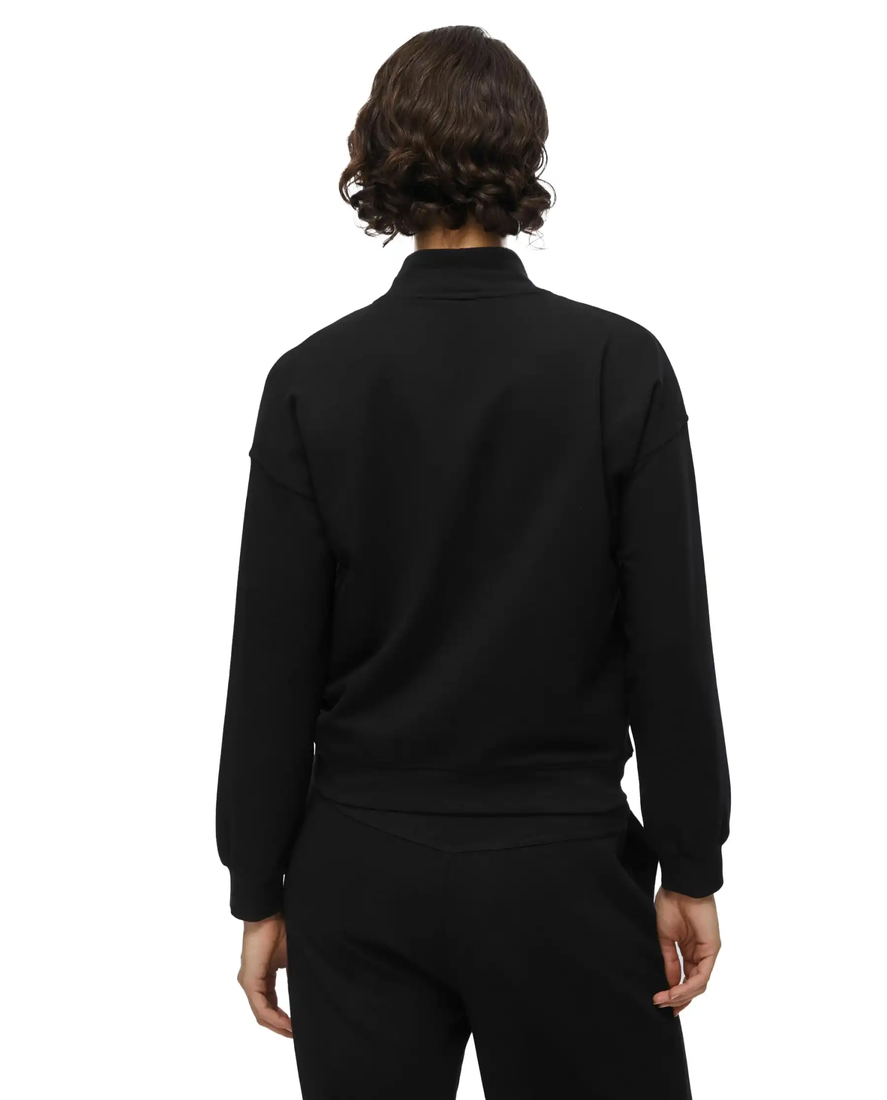 LIU JO FELPA CON ZIP NERO