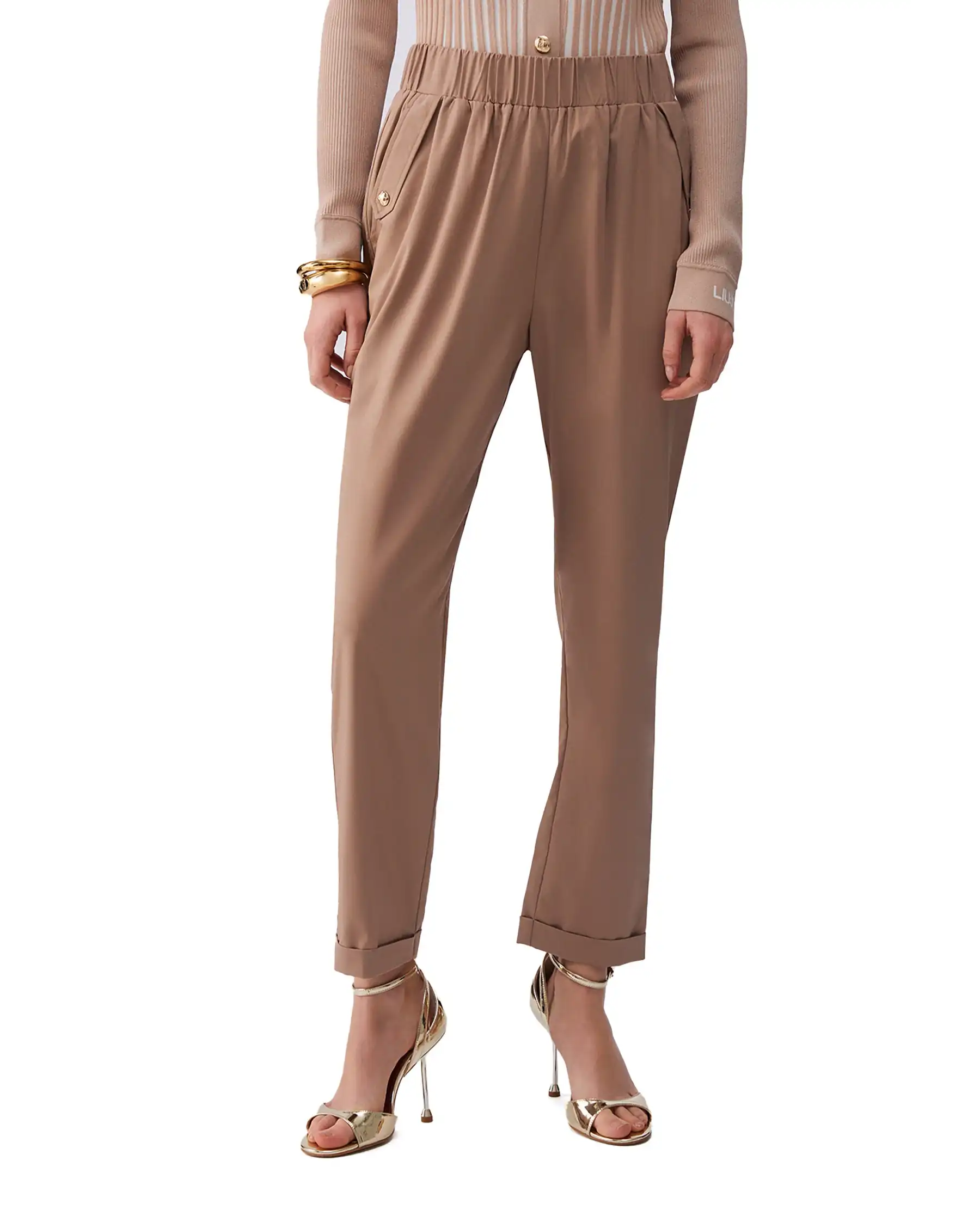 LIU JO PANTALONI CAMMELLO