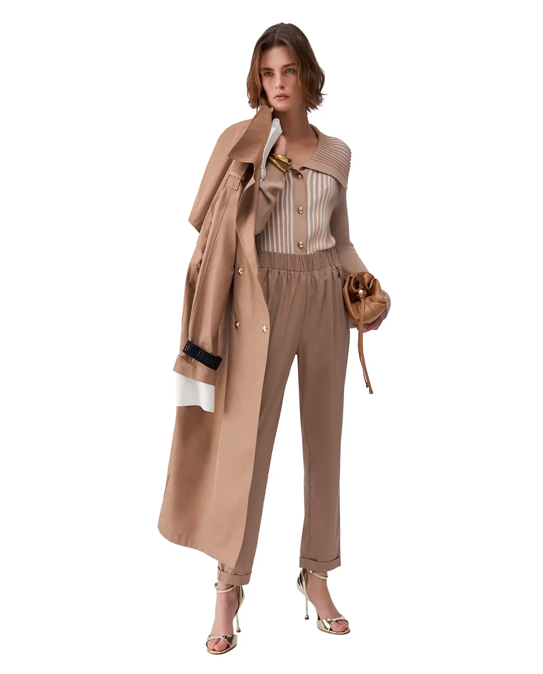 LIU JO PANTALONI CAMMELLO