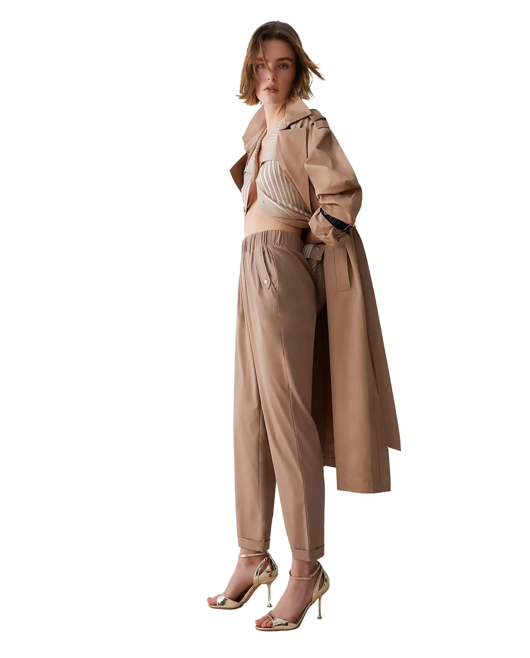 LIU JO PANTALONI CAMMELLO