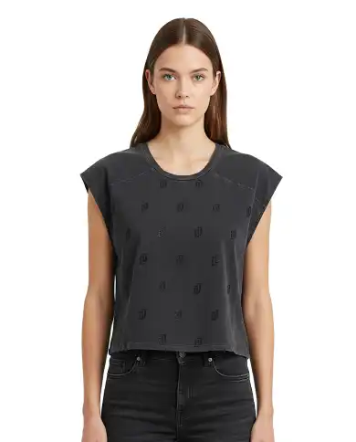 LIU JO T-SHIRT NERO