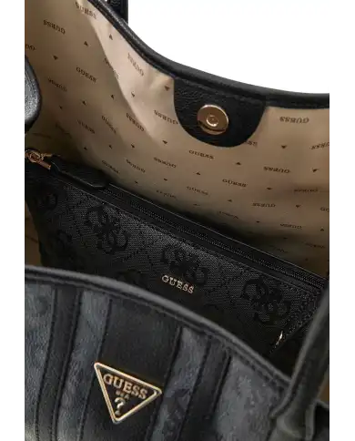 GUESS BORSA VICTTORIA LARGE NERO