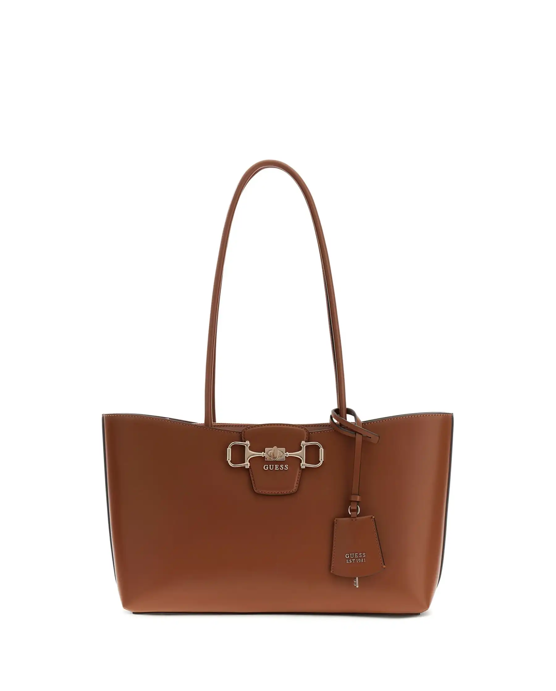 GUESS BORSA JANIE COGNAC