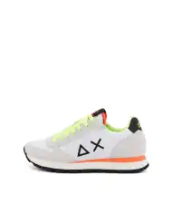 SUN 68 SNEAKERS TOM FLUO BIANCO