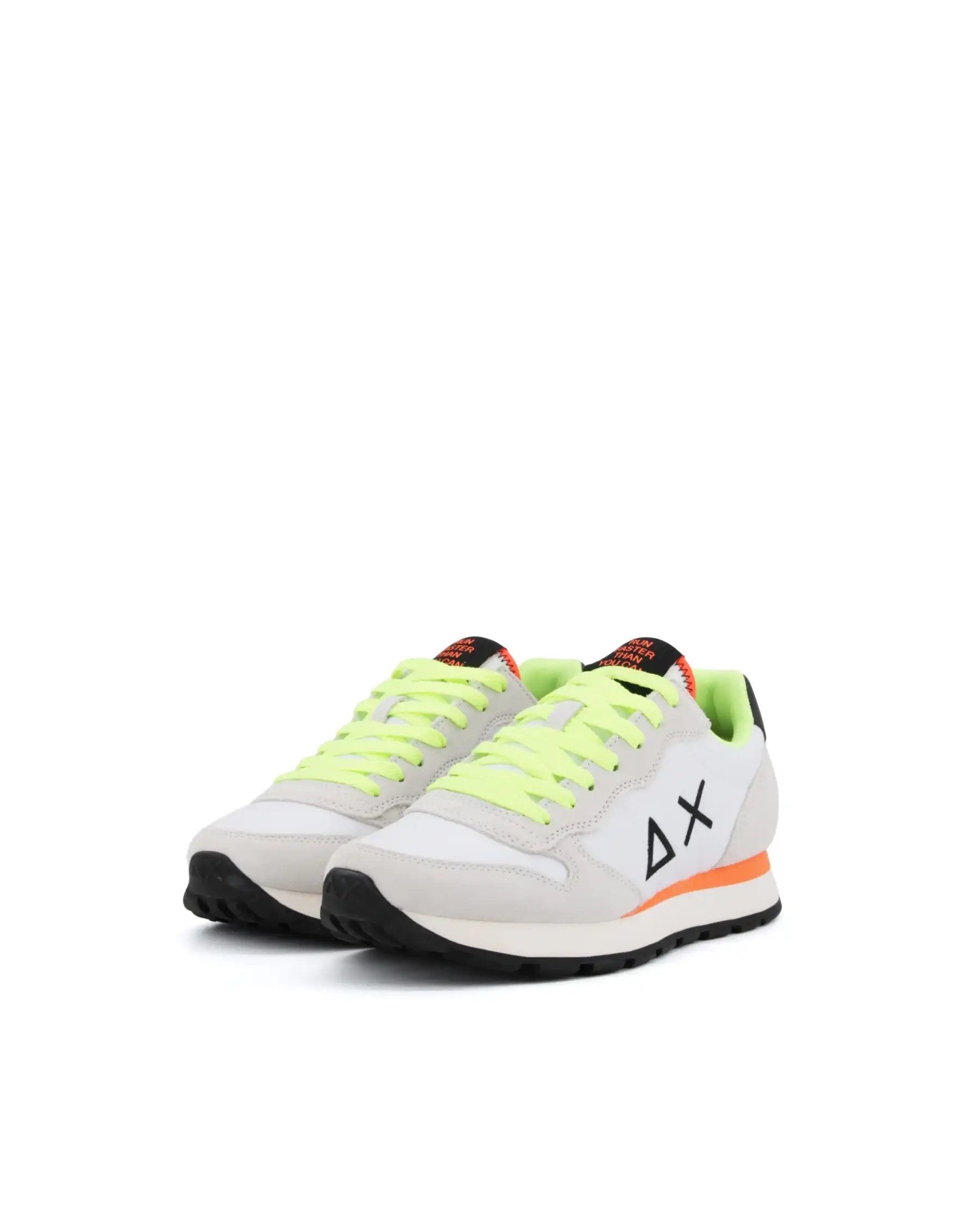 SUN 68 SNEAKERS TOM FLUO BIANCO