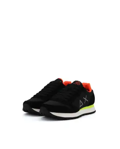 SUN 68 SNEAKERS TOM FLUO NERO