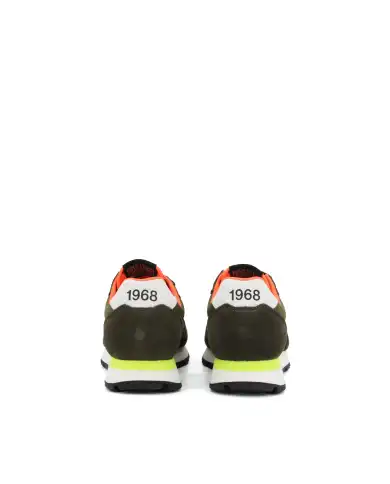 SUN 68 SNEAKERS TOM FLUO VERDE MILITARE