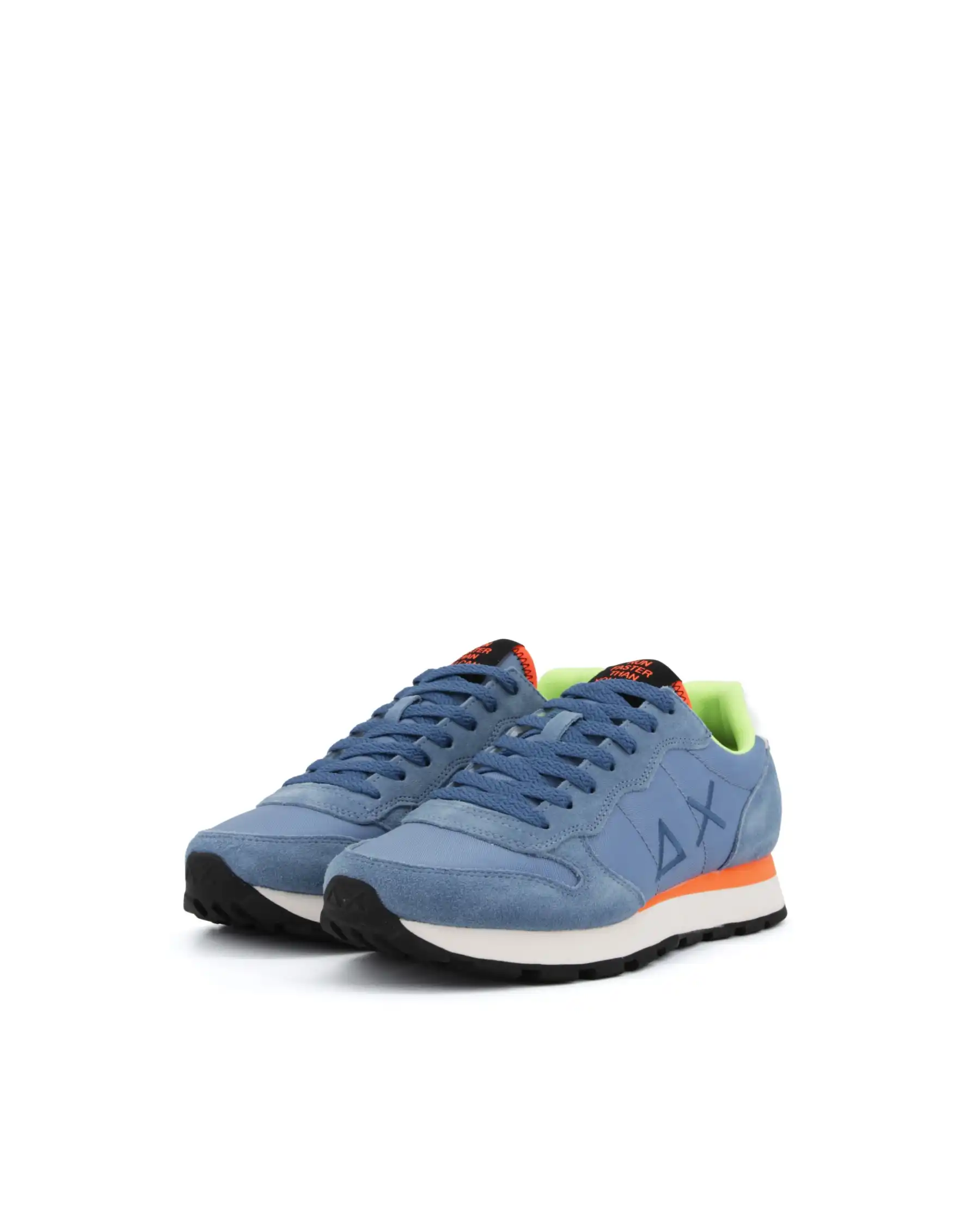 SUN 68 SNEAKERS TOM FLUO AZZURRO