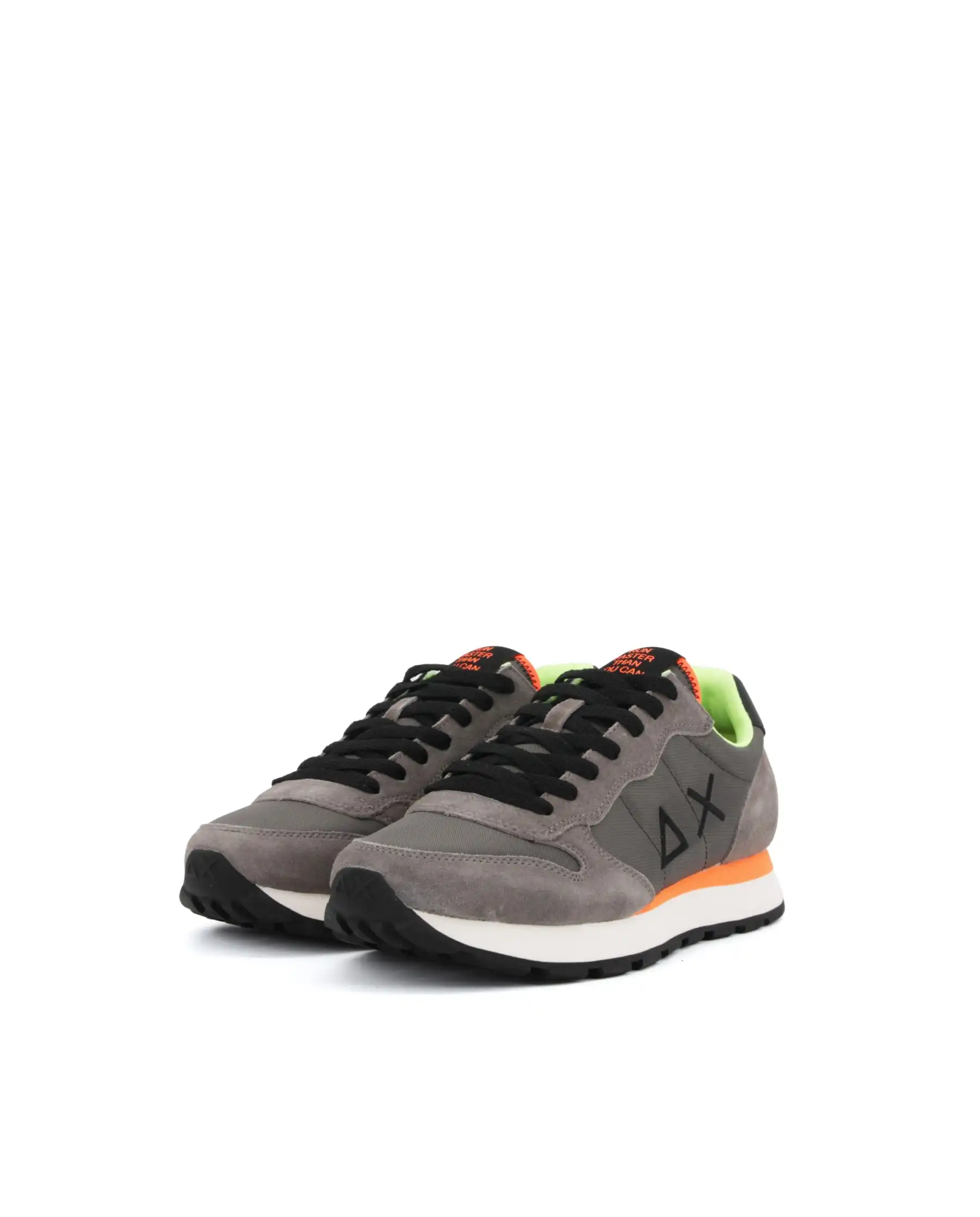 SUN 68 SNEAKERS TOM FLUO GRIGIO
