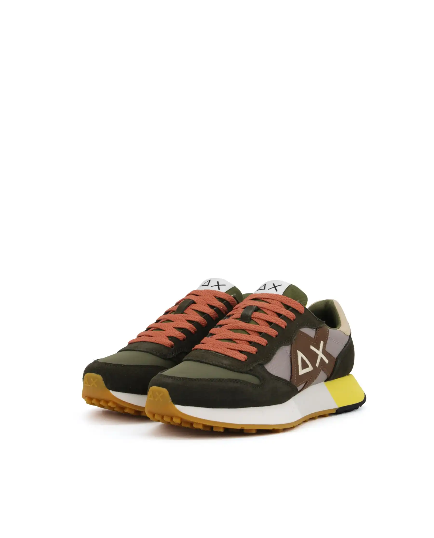 SUN 68 SNEAKERS JAKI 2.0 BICOLOR VERDE MILITARE