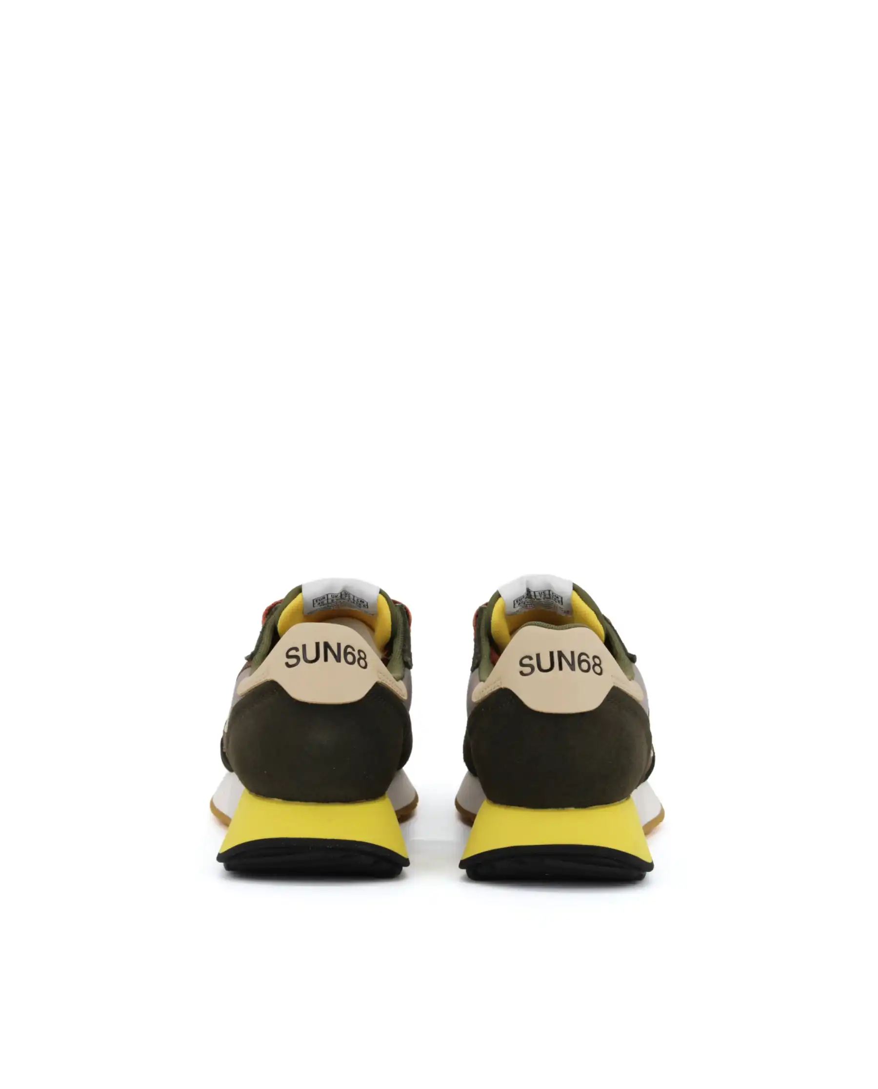 SUN 68 SNEAKERS JAKI 2.0 BICOLOR VERDE MILITARE
