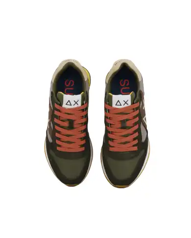 SUN 68 SNEAKERS JAKI 2.0 BICOLOR VERDE MILITARE