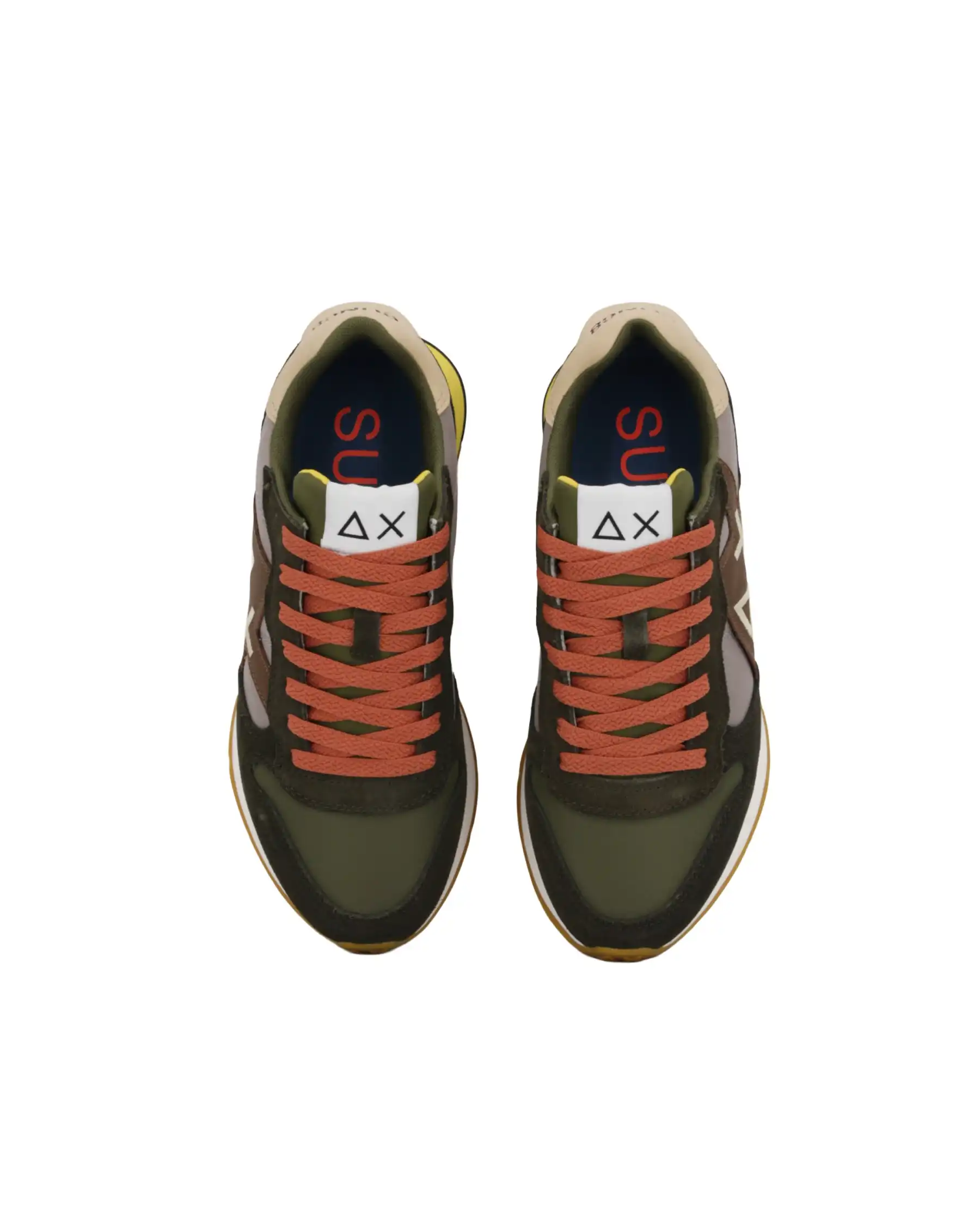SUN 68 SNEAKERS JAKI 2.0 BICOLOR VERDE MILITARE