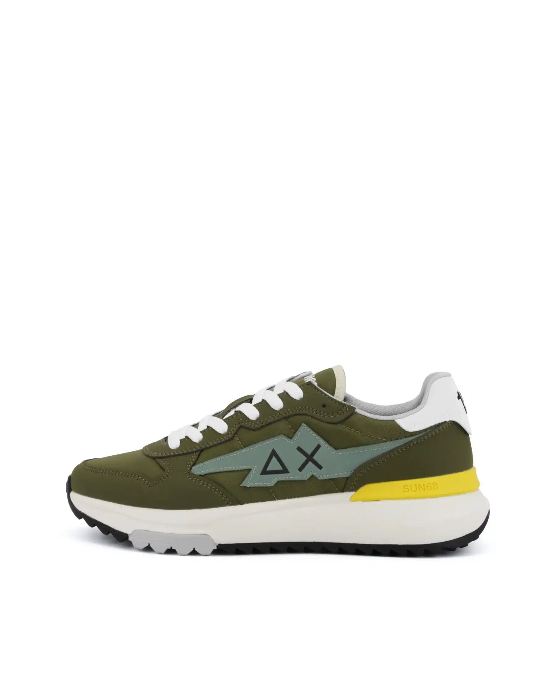 SUN 68 SNEAKERS NIKI 2.0 SOLID VERDE MILITARE