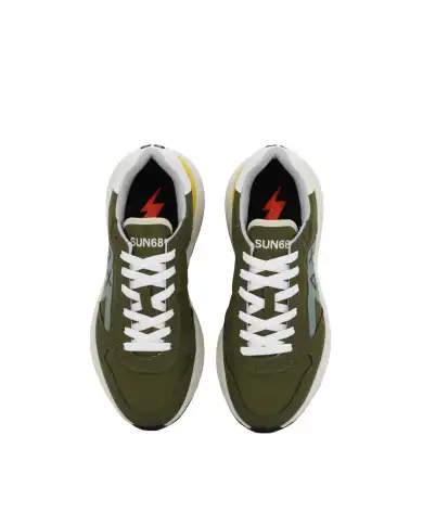 SUN 68 SNEAKERS NIKI 2.0 SOLID VERDE MILITARE
