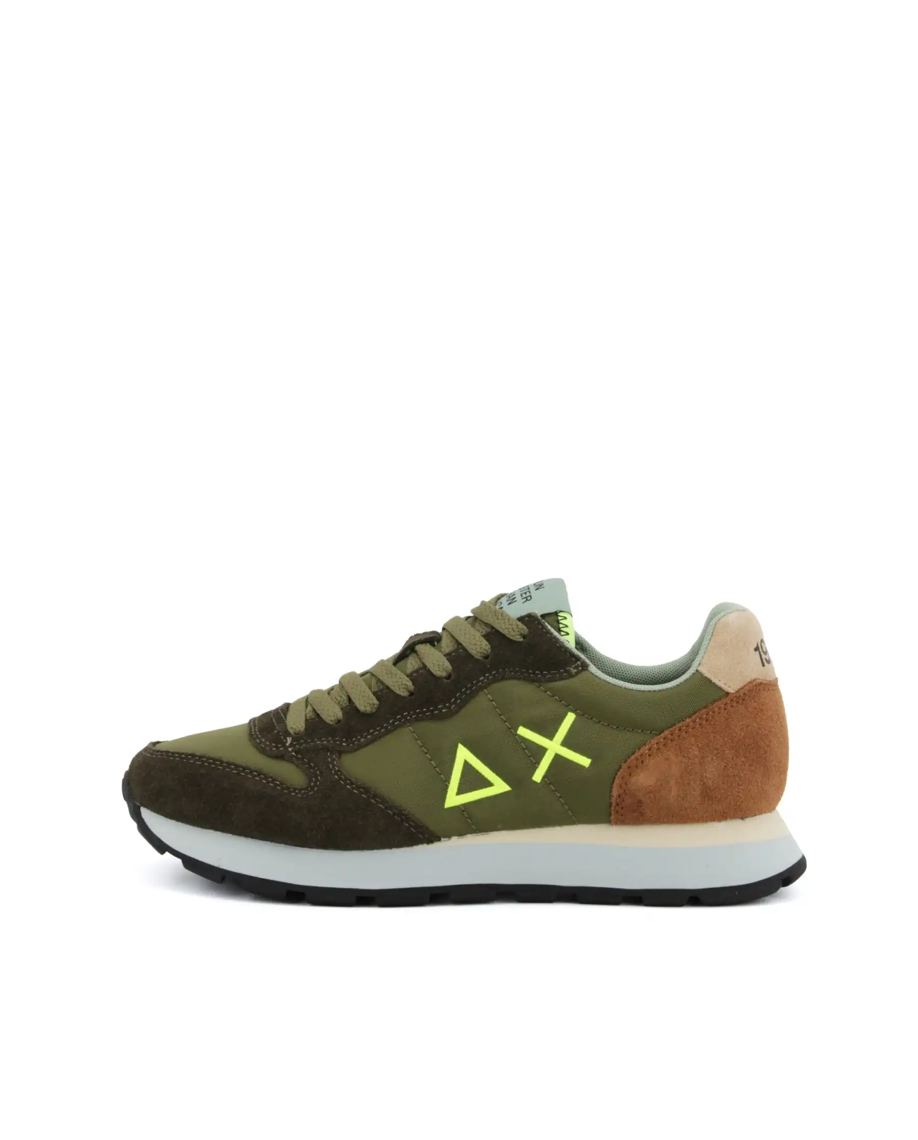 SUN 68 SNEAKERS TOM MULTICOLOR VERDE MILITARE