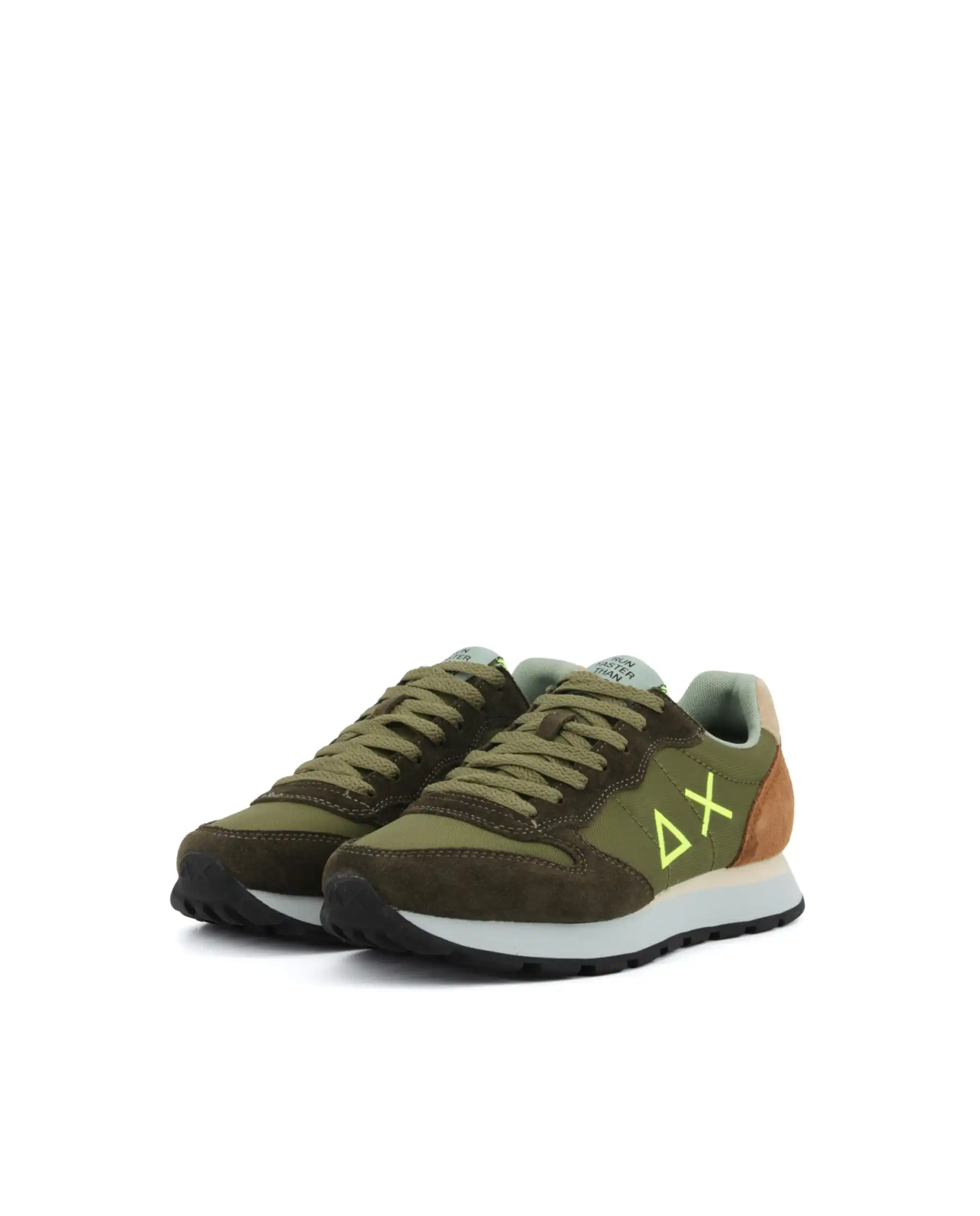 SUN 68 SNEAKERS TOM MULTICOLOR VERDE MILITARE