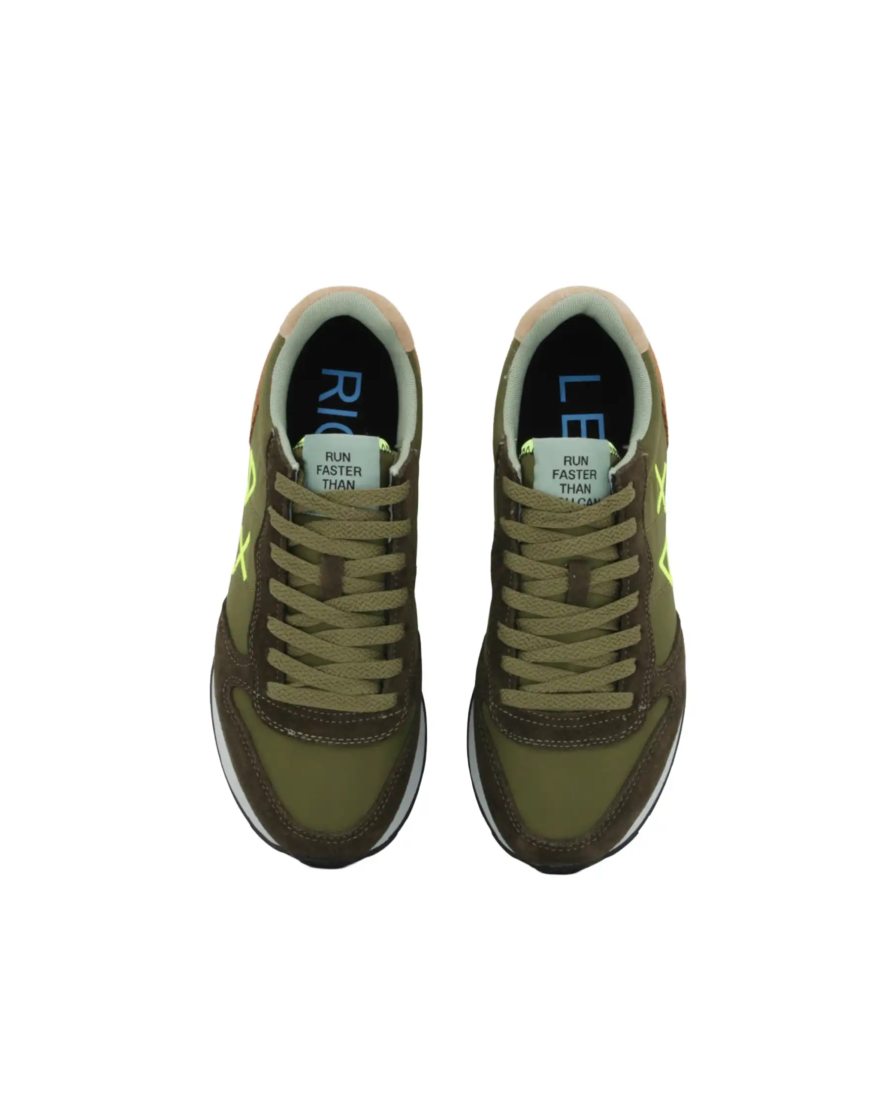 SUN 68 SNEAKERS TOM MULTICOLOR VERDE MILITARE