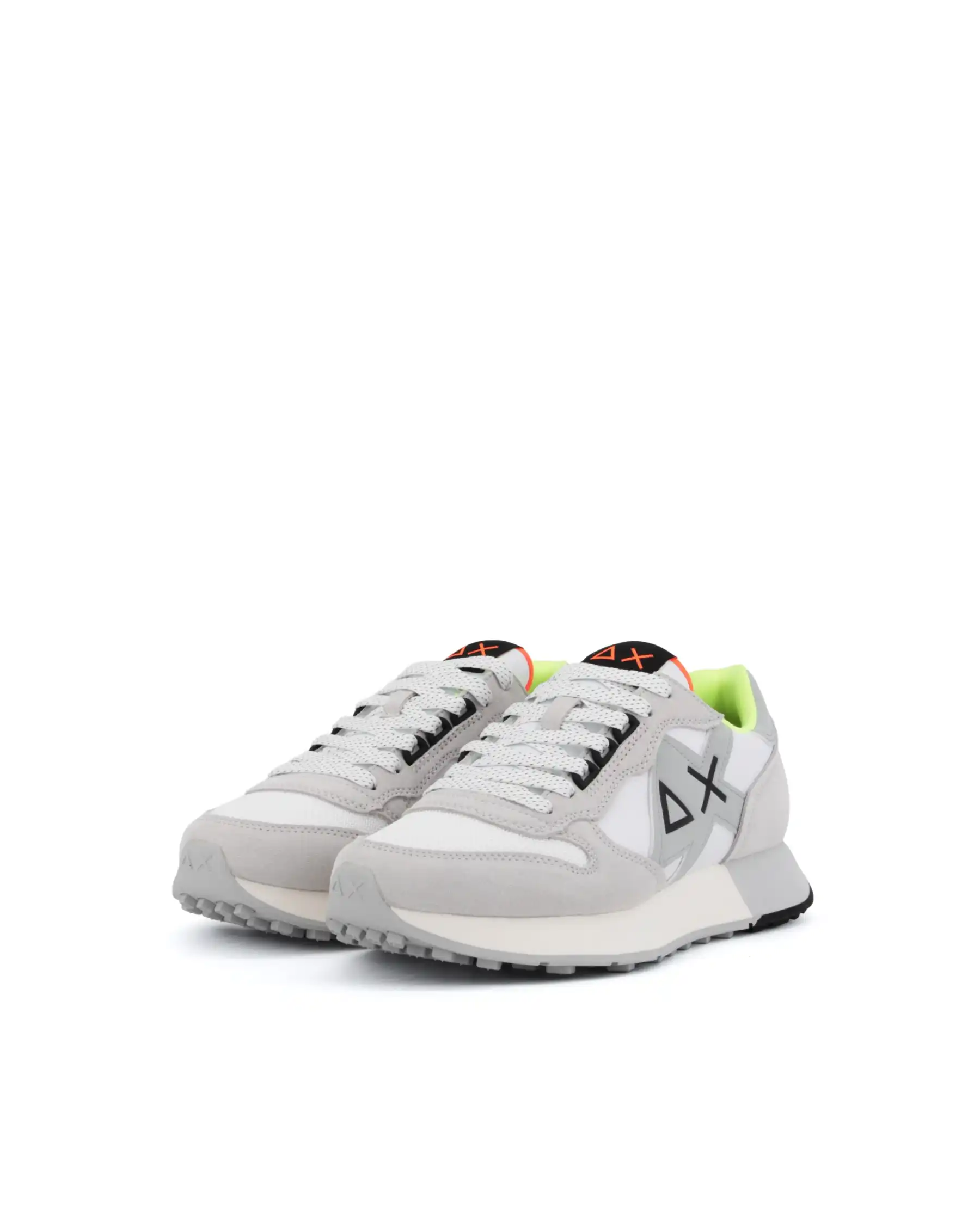 SUN 68 SNEAKERS JAKI 2.0 FLUO BIANCO