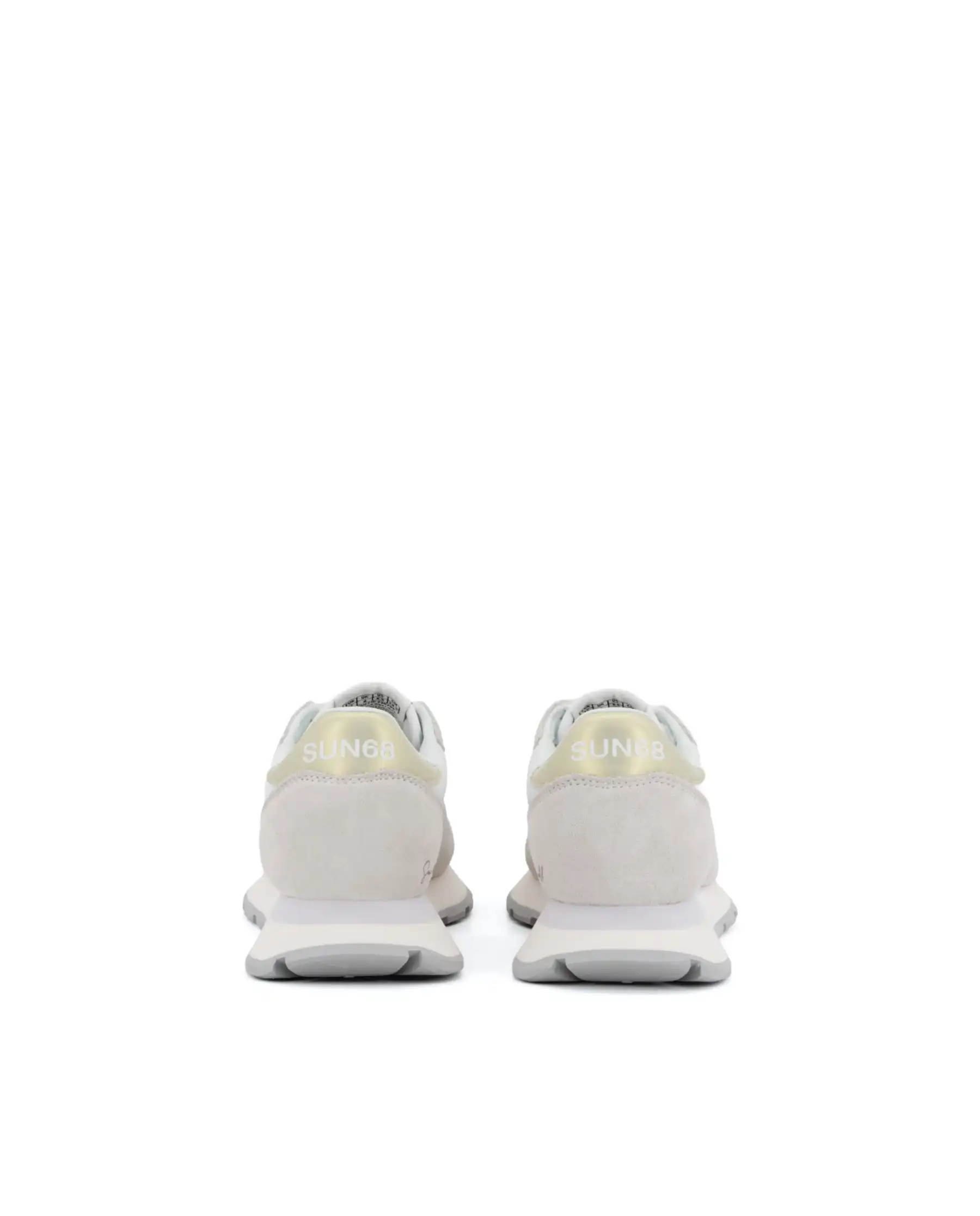 SUN 68 SNEAKERS ALLY GOLD SILVER BIANCO
