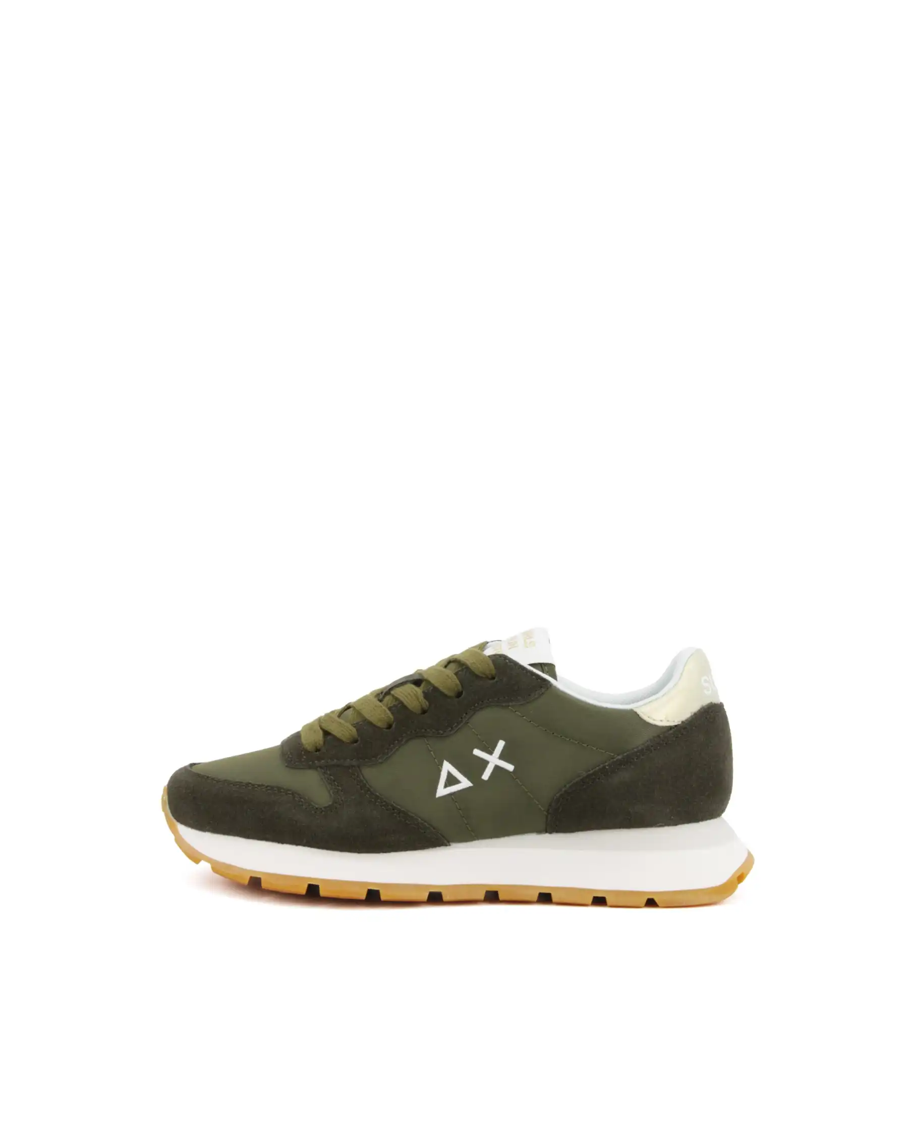 SUN 68 SNEAKERS ALLY GOLD SILVER VERDE MILITARE