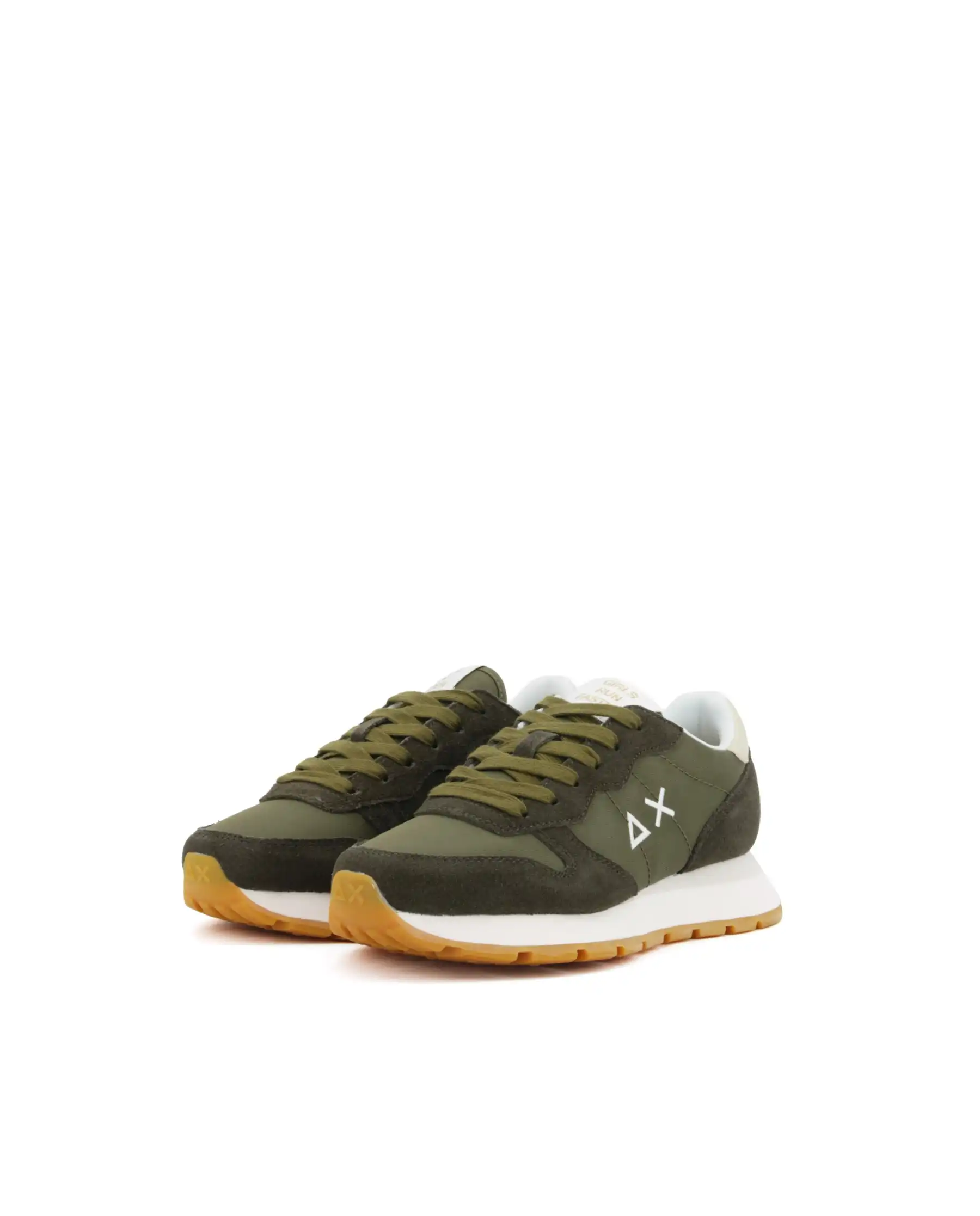 SUN 68 SNEAKERS ALLY GOLD SILVER VERDE MILITARE
