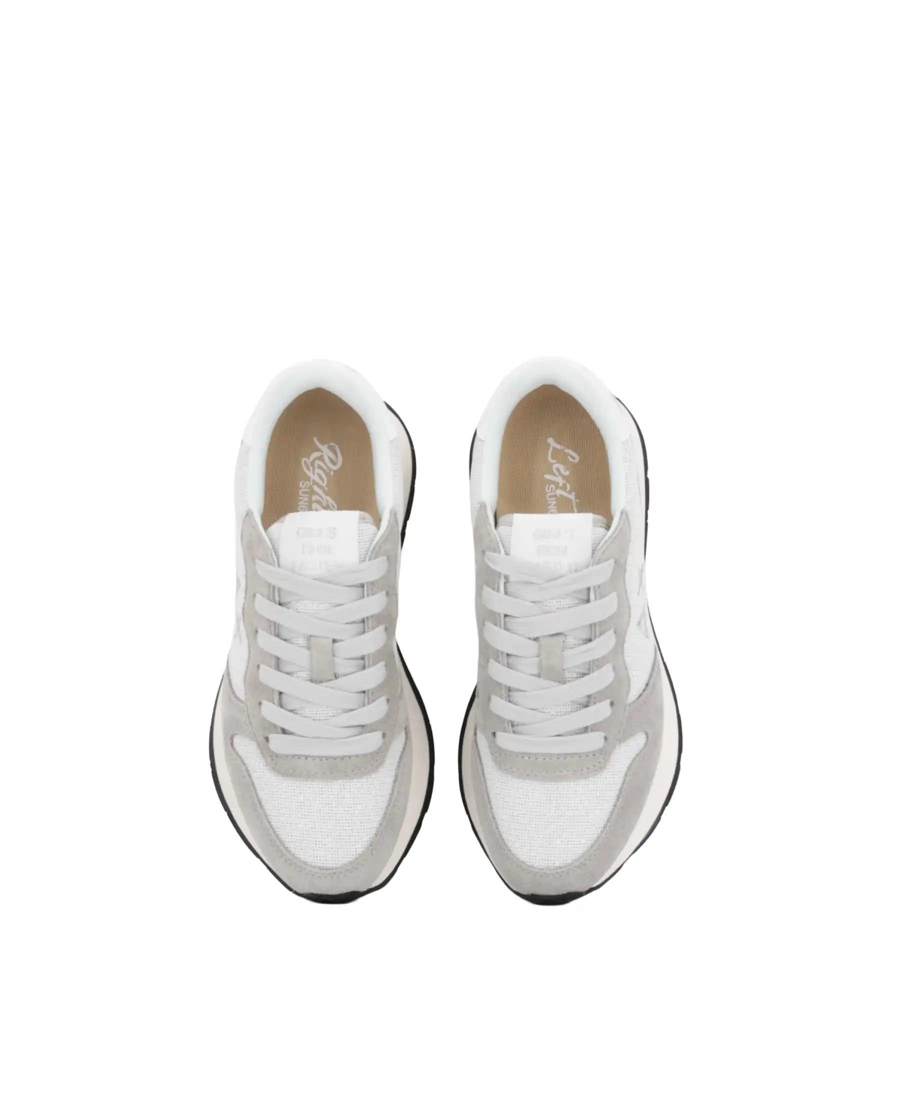 SUN 68 SNEAKERS ALLY GLITTER GRIGIO