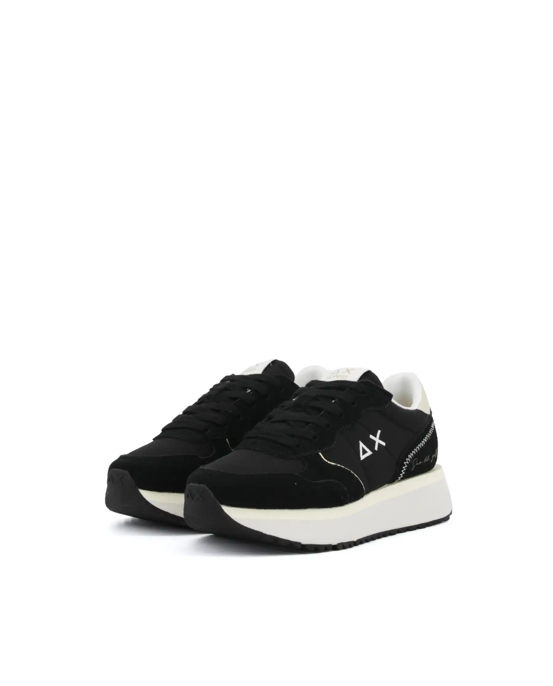 SUN 68 SNEAKERS BIG ALLY GOLD NERO