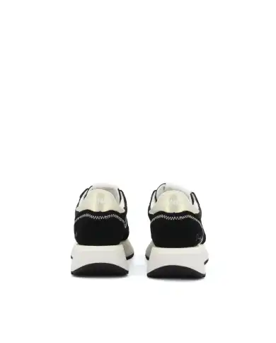 SUN 68 SNEAKERS BIG ALLY GOLD NERO
