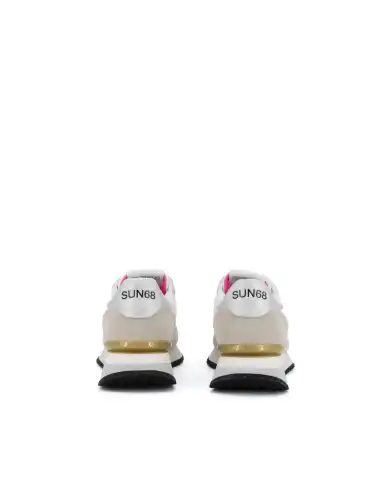 SUN 68 SNEAKERS STARGIRL GLITTER LOGO BIANCO