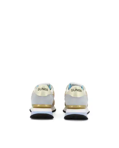 SUN 68 SNEAKERS STARGIRL GLITTER LOGO BEIGE