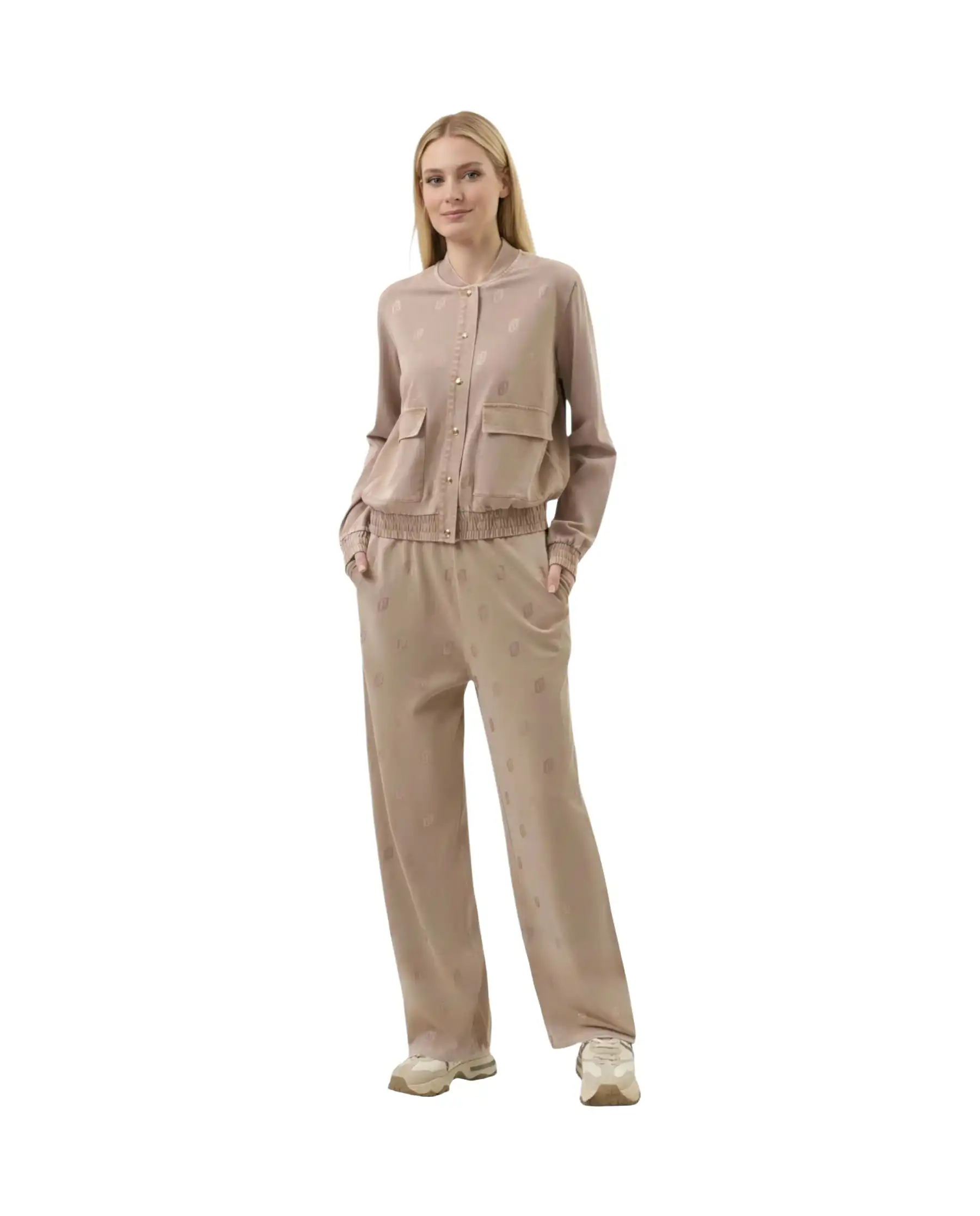 LIU JO PANTALONI JERSEY DÈLAVÈ CAMMELLO