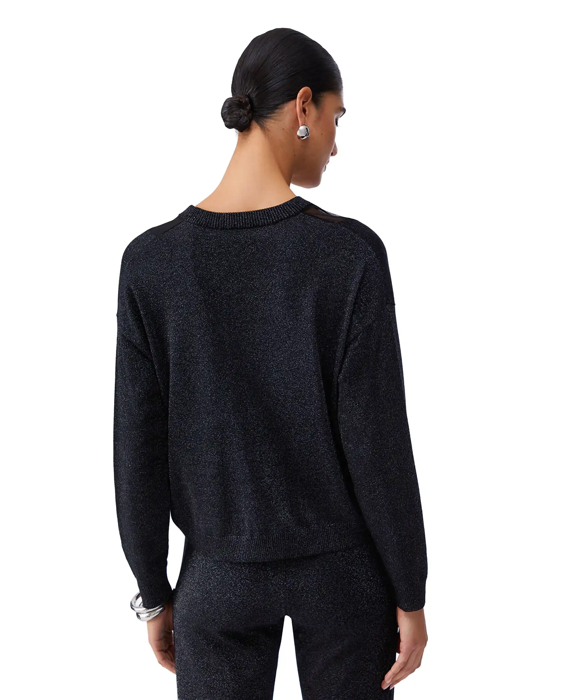 LIU JO MAGLIA LUREX NERO