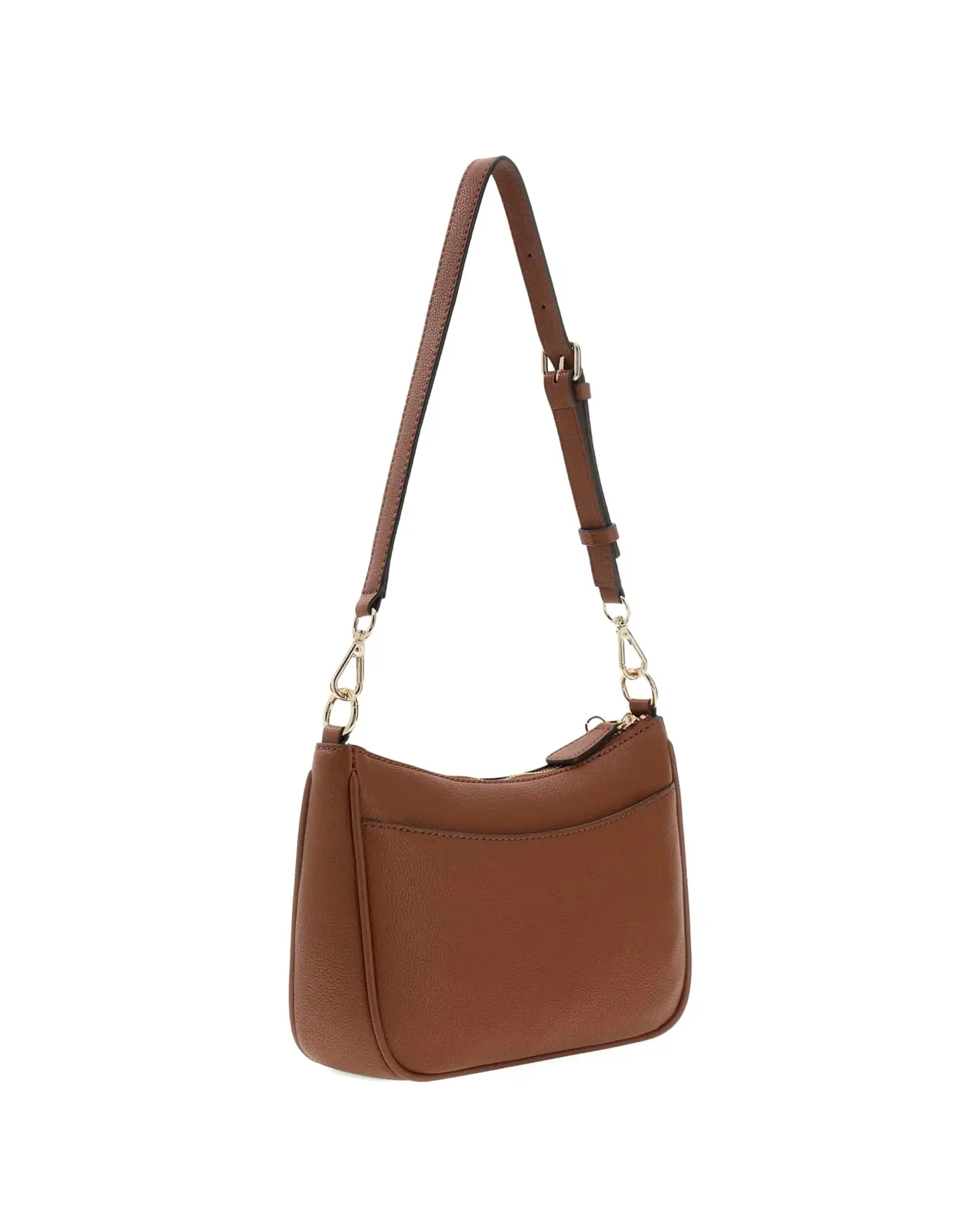 GUESS BORSA ISOLA LOGO COGNAC
