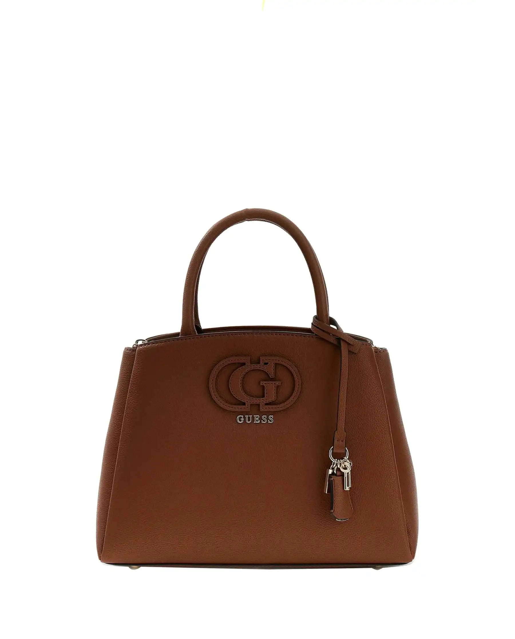 GUESS BORSA ISOLA LOGO COGNAC