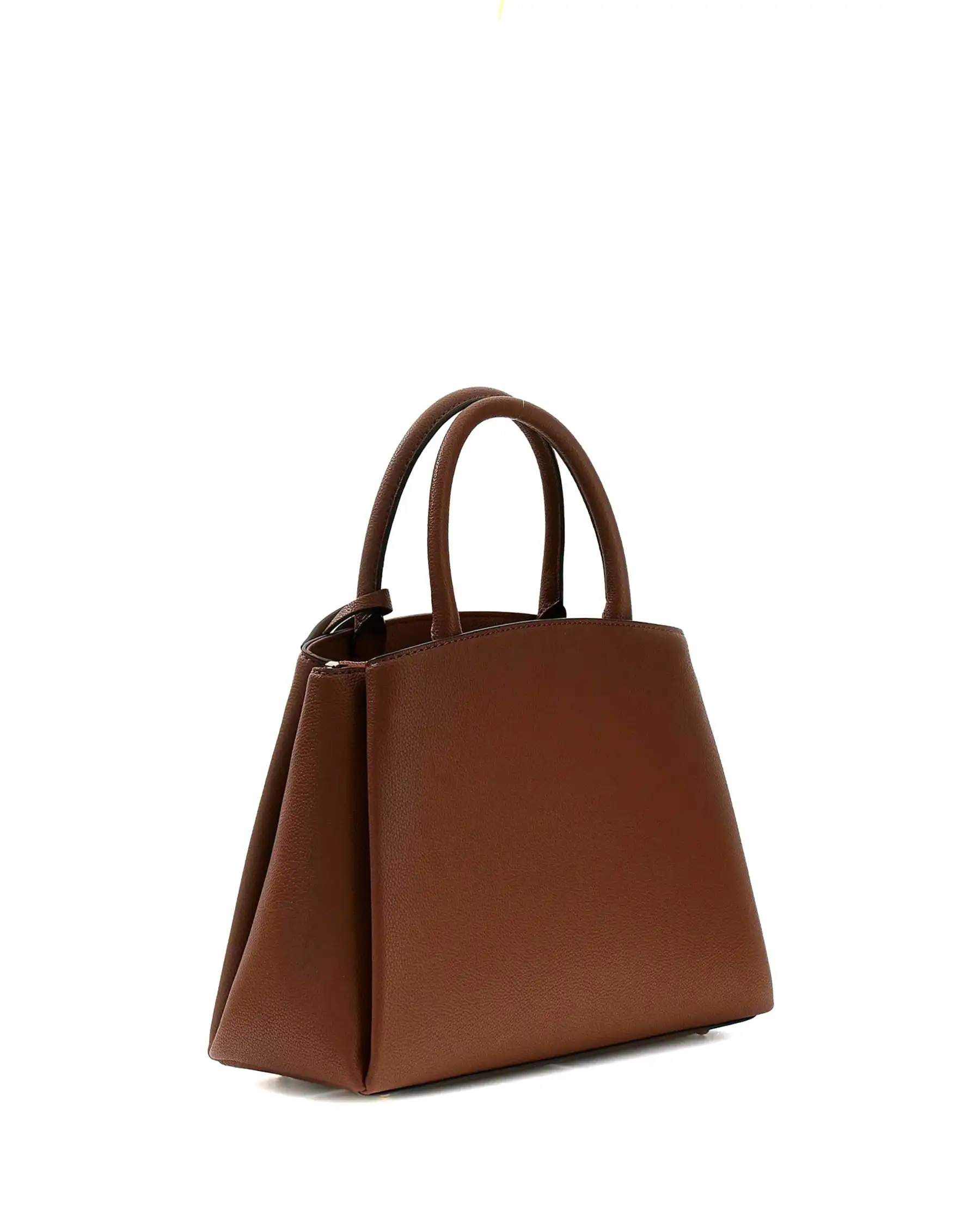 GUESS BORSA ISOLA LOGO COGNAC