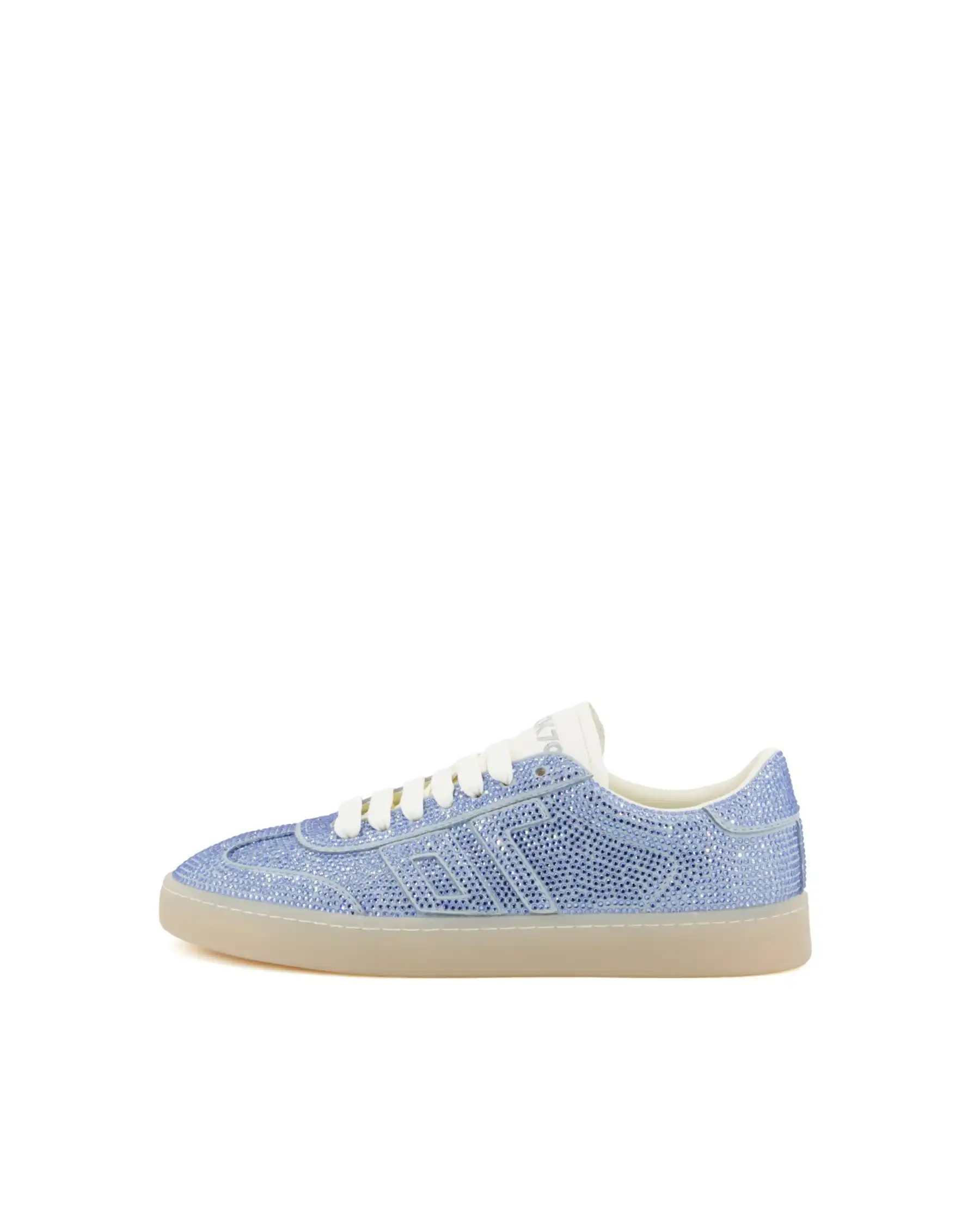 BACK 70 SNEAKERS STRASS AZZURRO