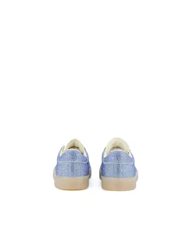 BACK 70 SNEAKERS STRASS AZZURRO