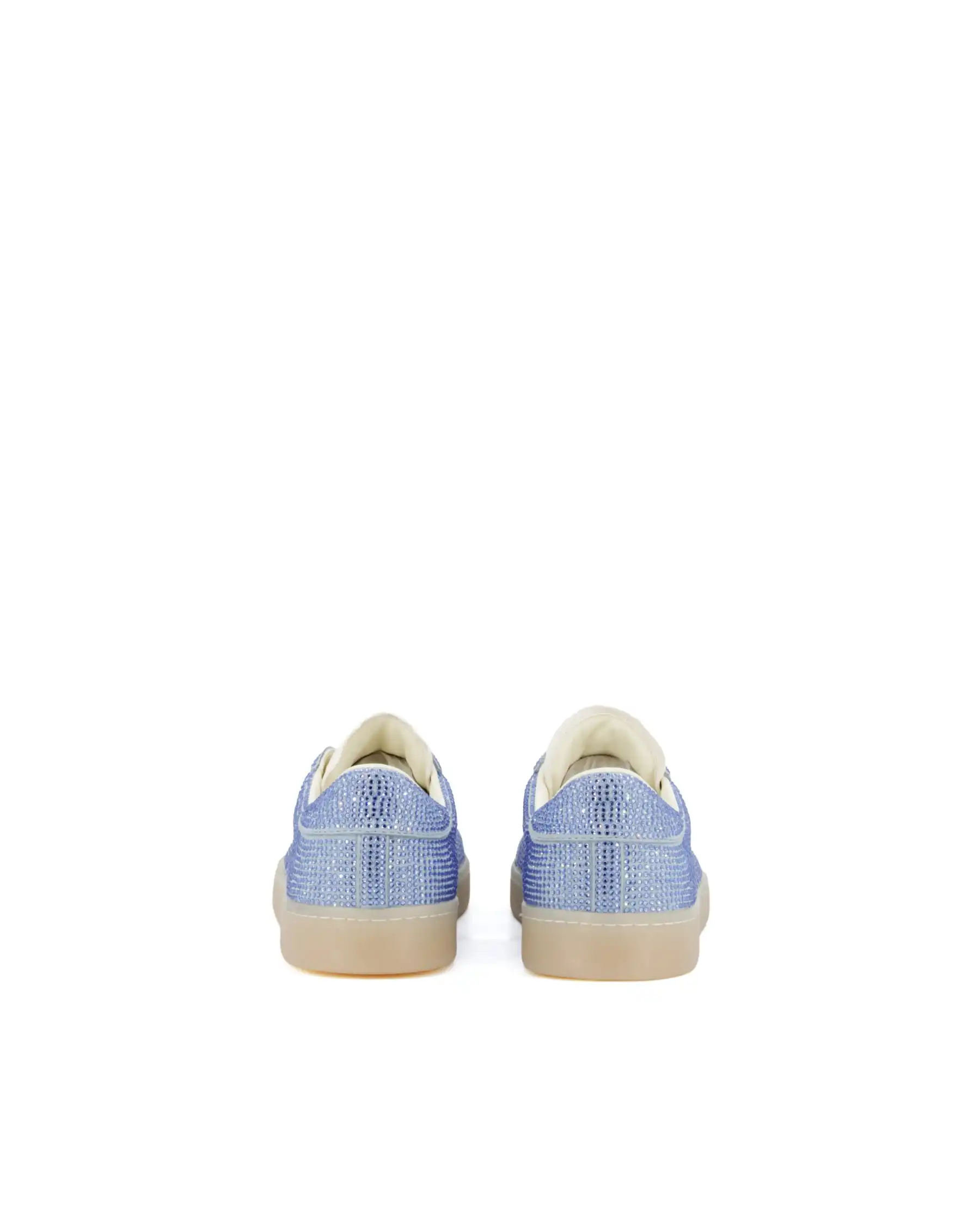 BACK 70 SNEAKERS STRASS AZZURRO