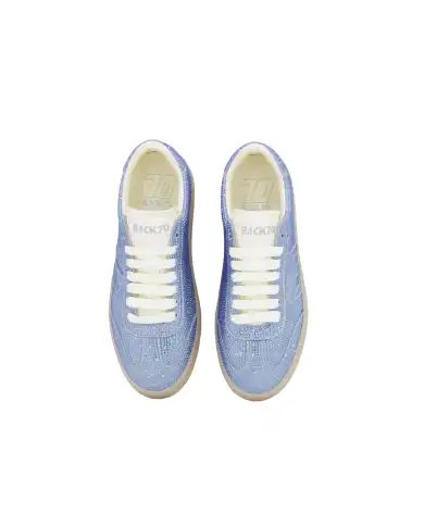 BACK 70 SNEAKERS STRASS AZZURRO