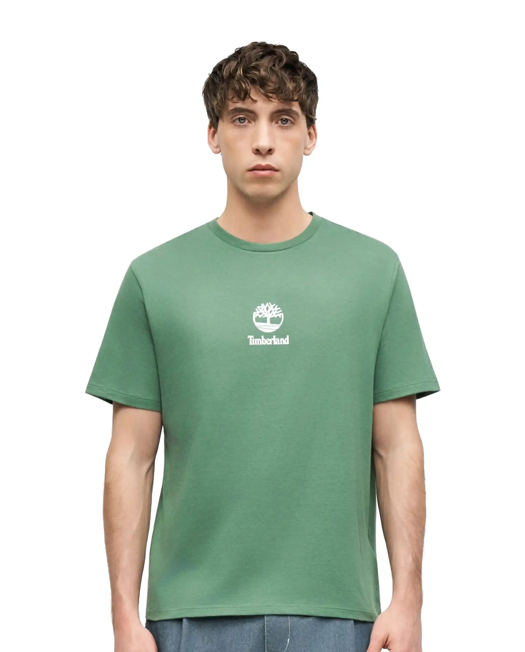 TIMBERLAND T-SHIRT STACK LOGO VERDE