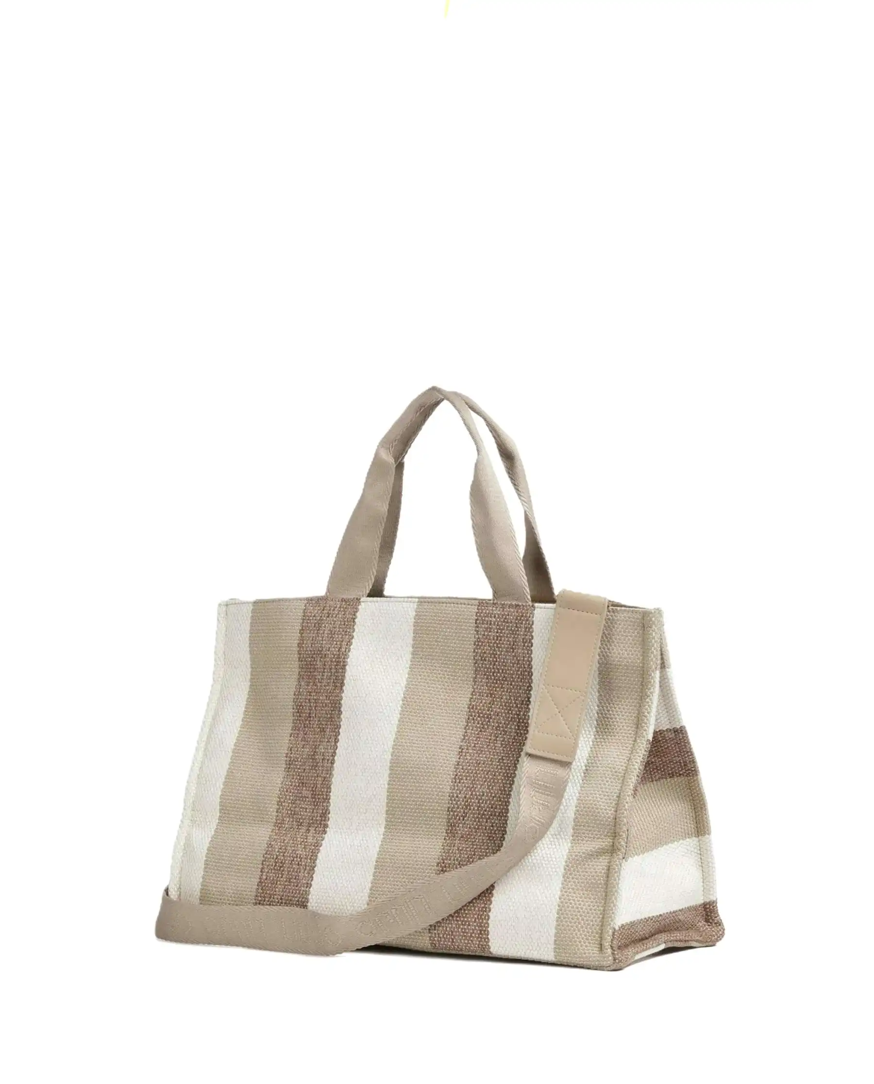 LIU JO BORSA STRIPED BEIGE