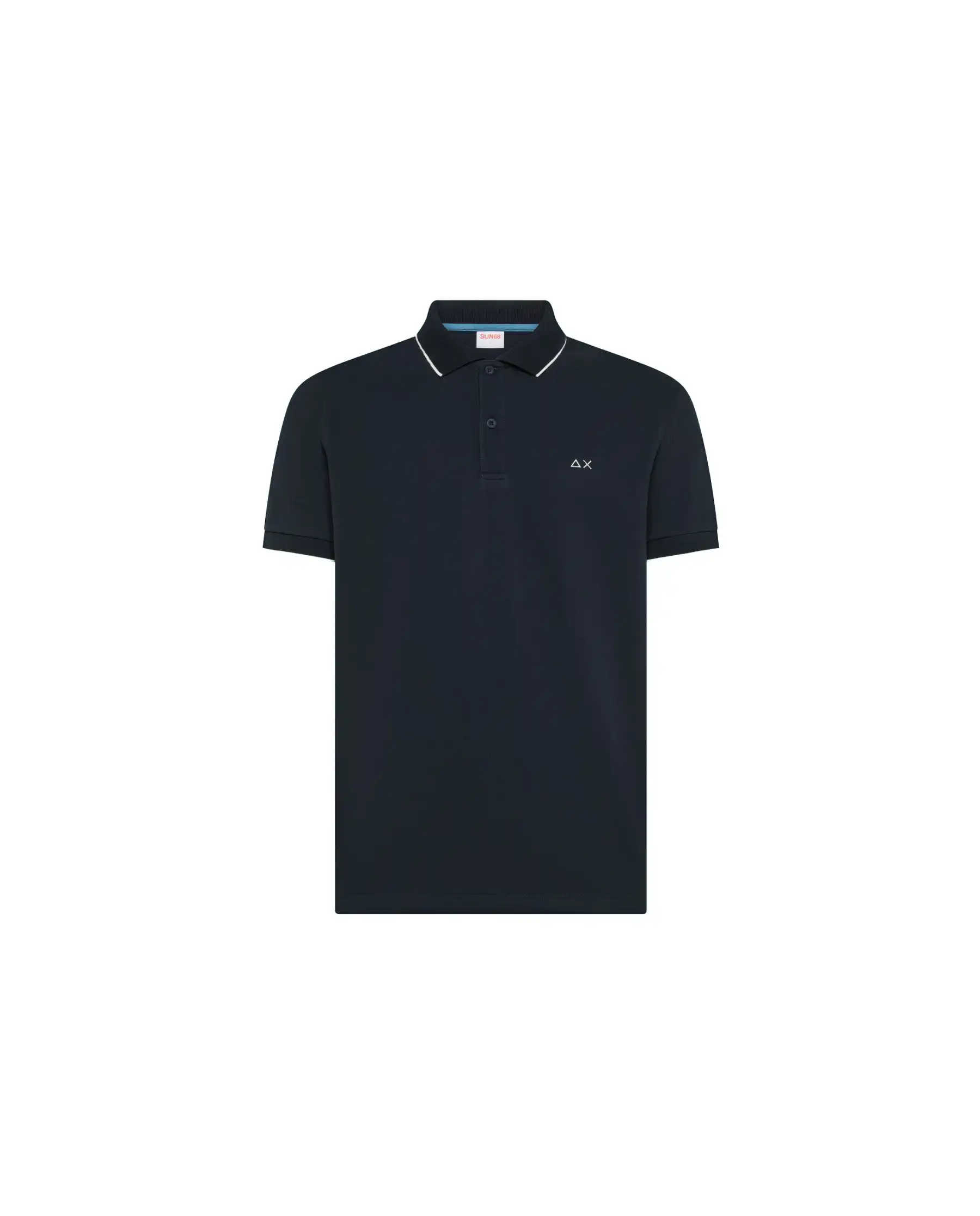 SUN 68 POLO SMALL STRIPE BLU
